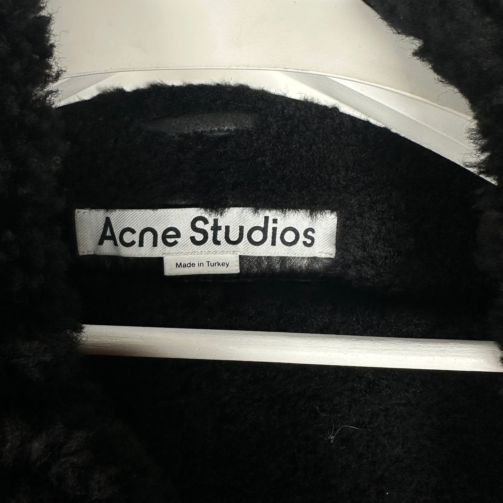 Acne Sherling Flight Jacket Size 48