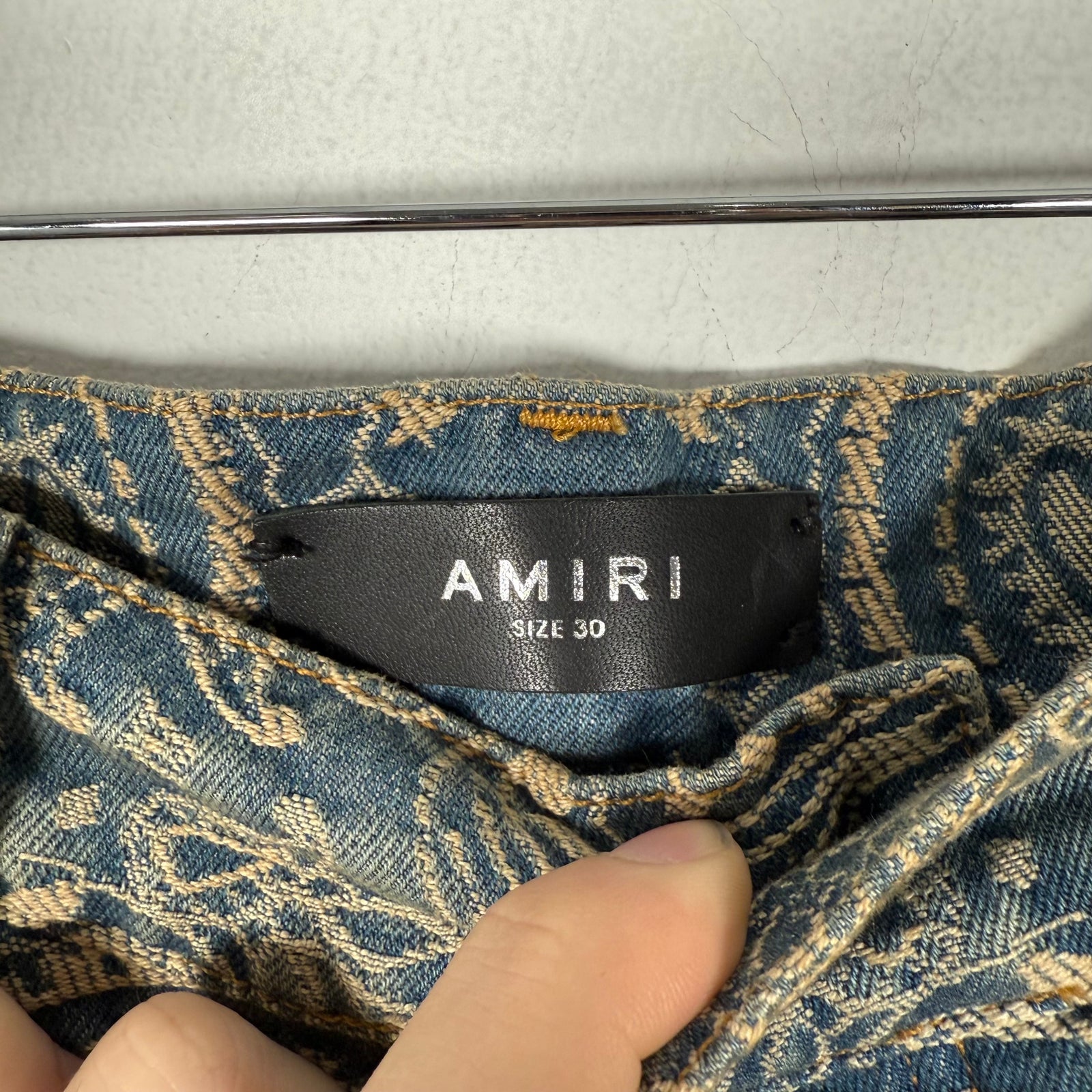 Amiri Bandana Paisley Denim Pants Size 30