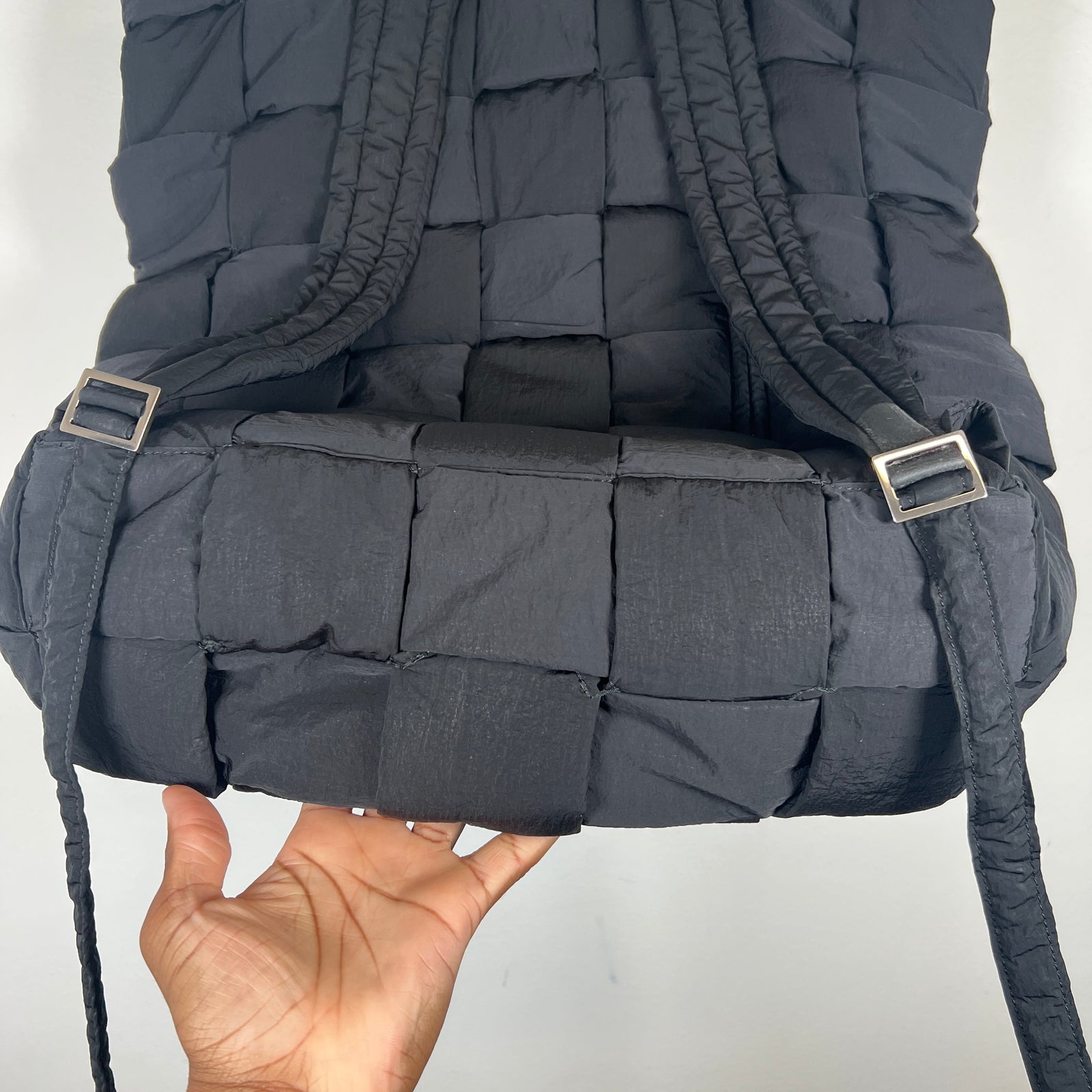 Bottega Veneta Black Padded Cassette Backpack