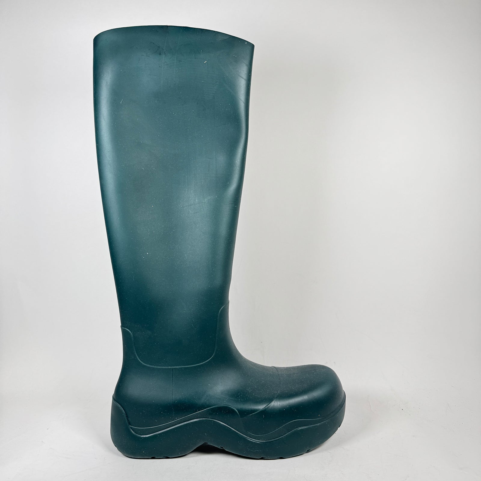 Bottega Veneta Teal Knee High Puddle Boots Size 44