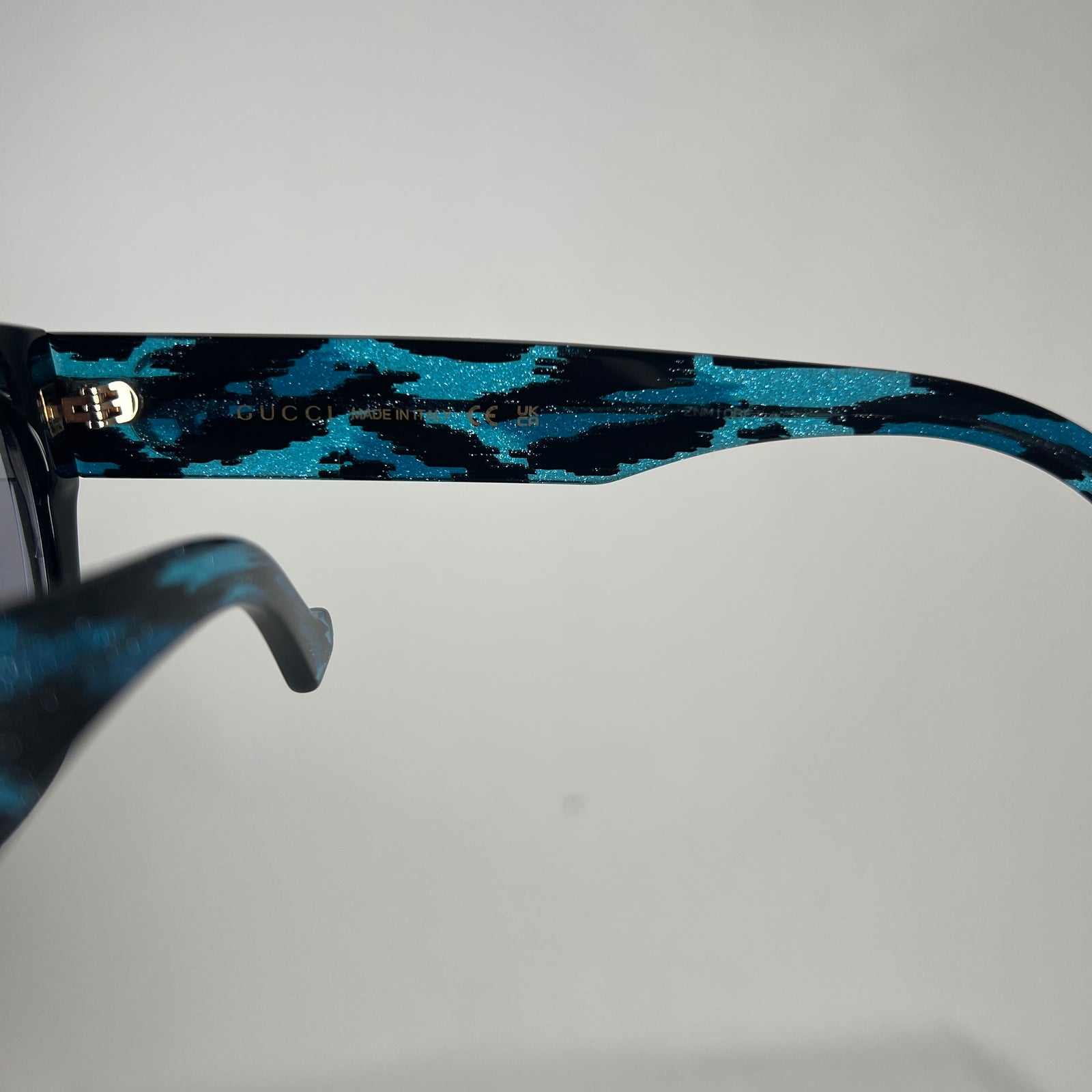 Gucci Black/Blue Butterfly Frame Sunglasses