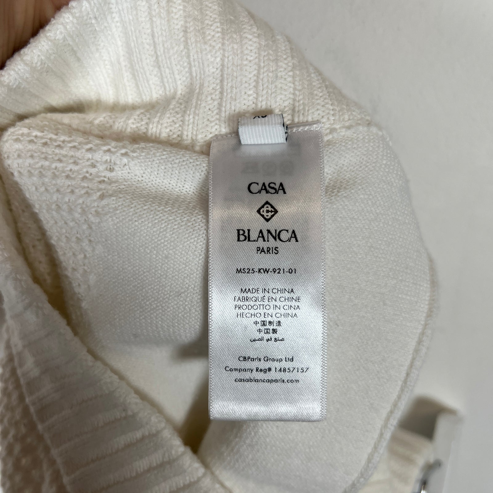 Casablanca White Sporty Faux Crochet Shorts Size XS