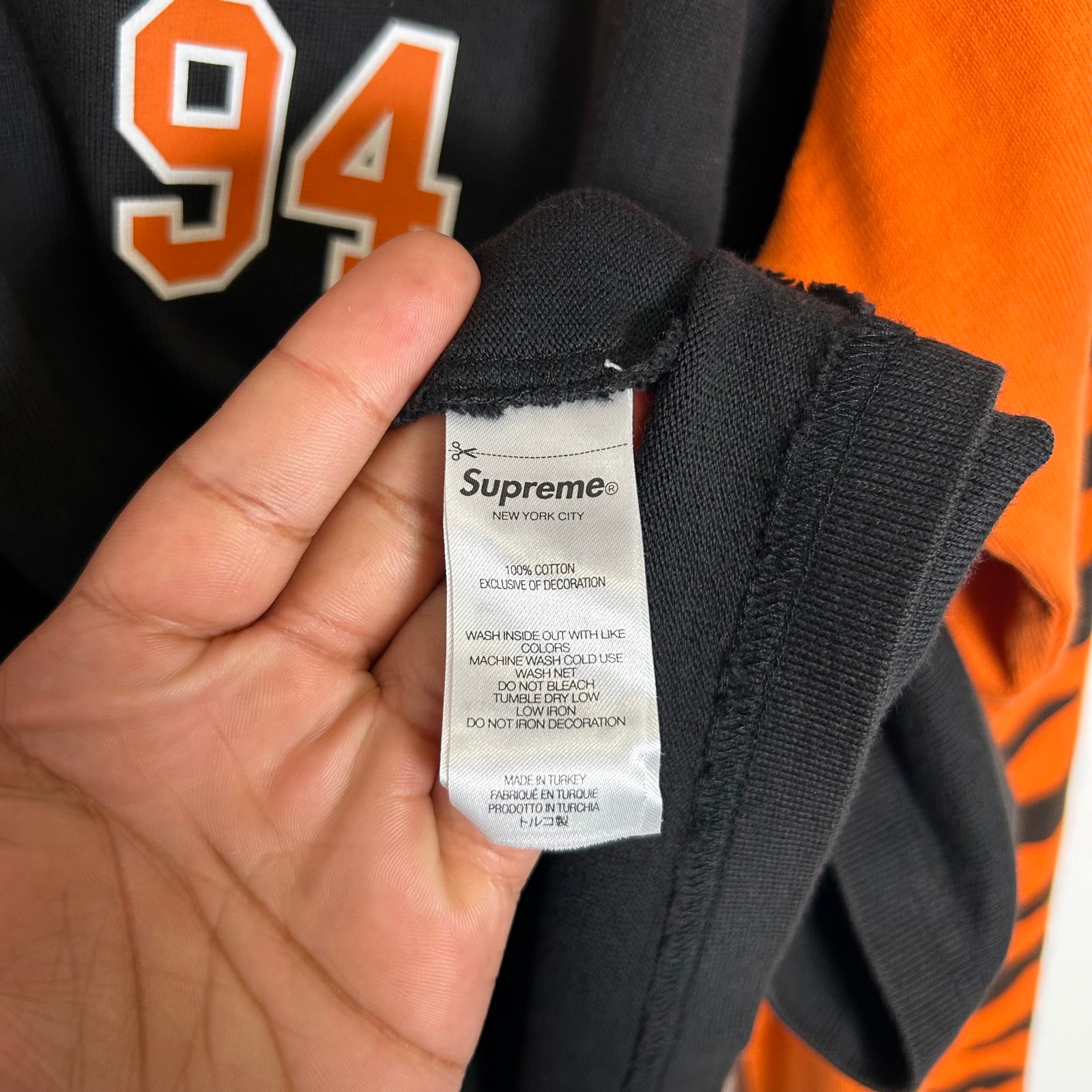 Supreme SS26 Tiger Raglan Longsleeve