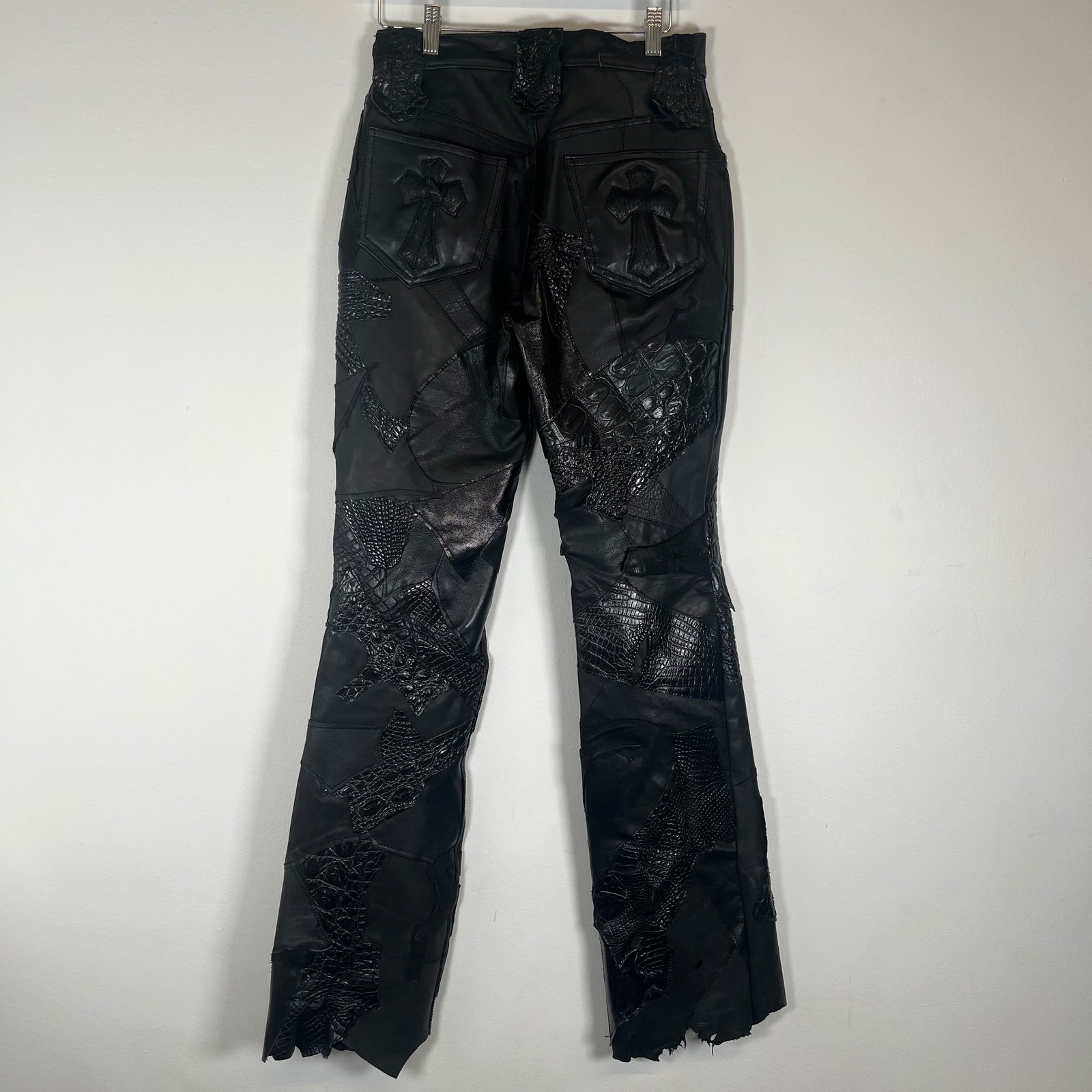 Yasuyuki Ishii Leather Patchwork Pants Size 30
