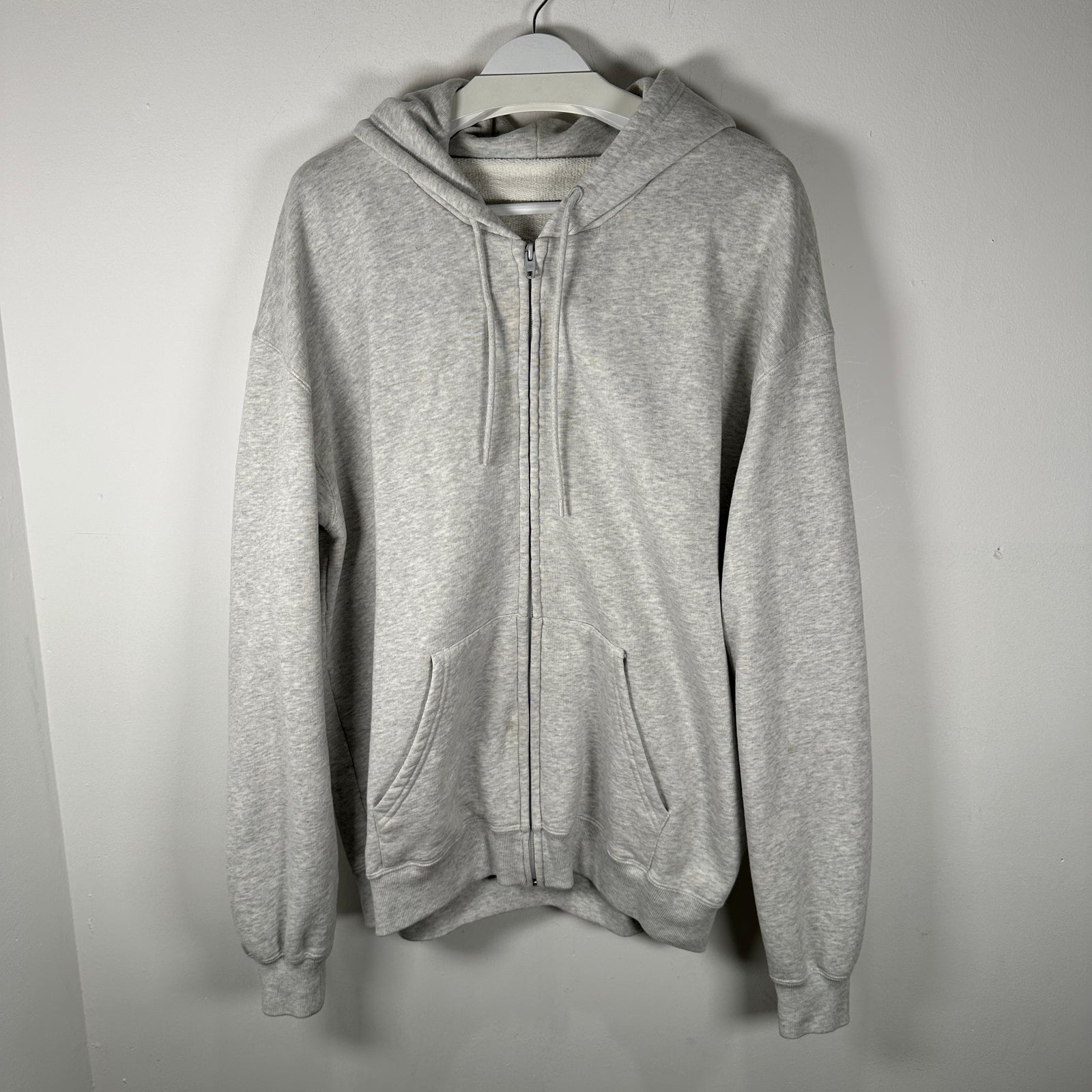 Balenciaga Grey Oversized Logo Hoodie Size S