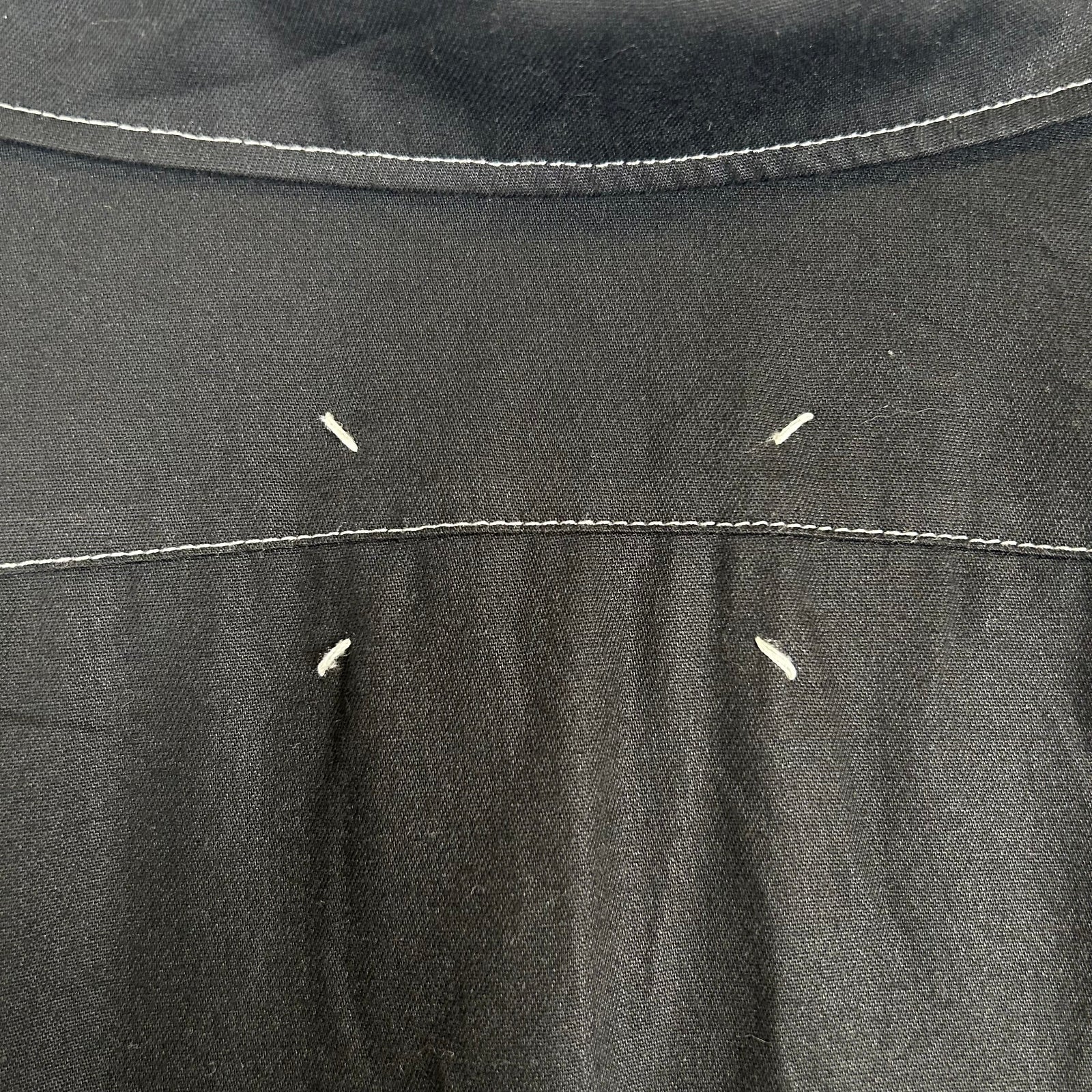 Maison Margiela Black/White Stitch Button Up Size L