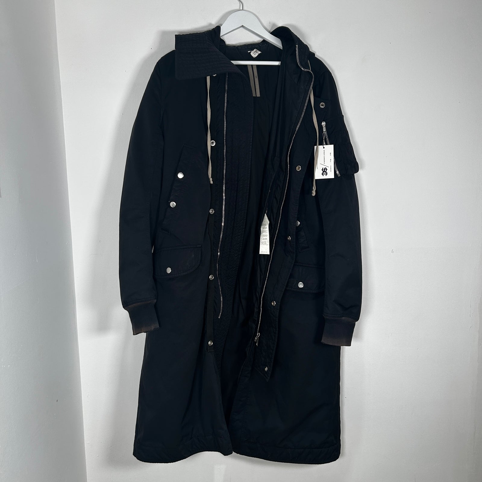 Rick Owens DRKSDW x End. Black Exploder Parka Size M