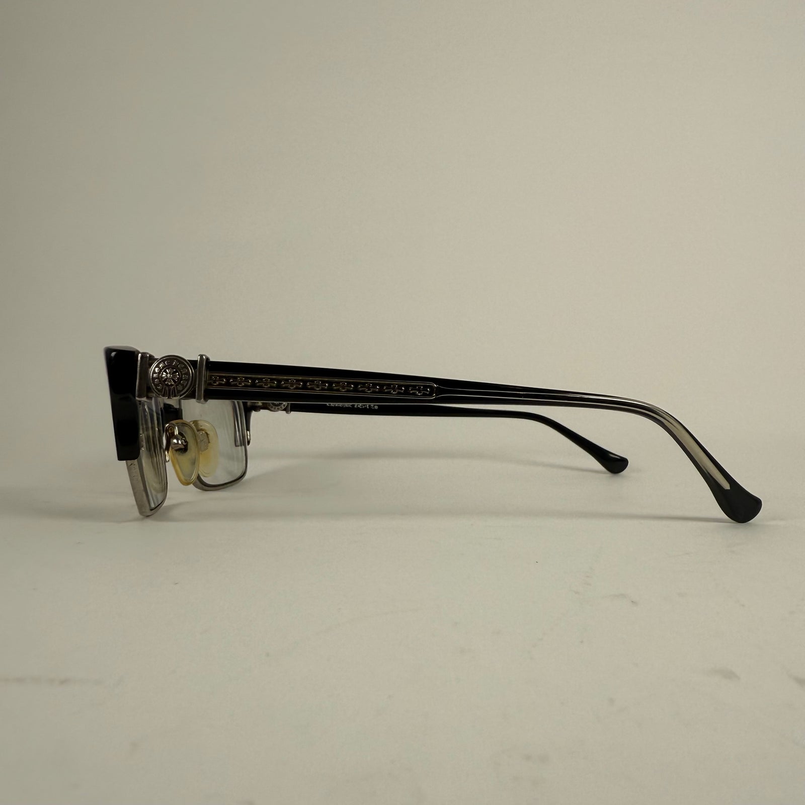 Chrome Hearts Black 'Flaps' Glasses