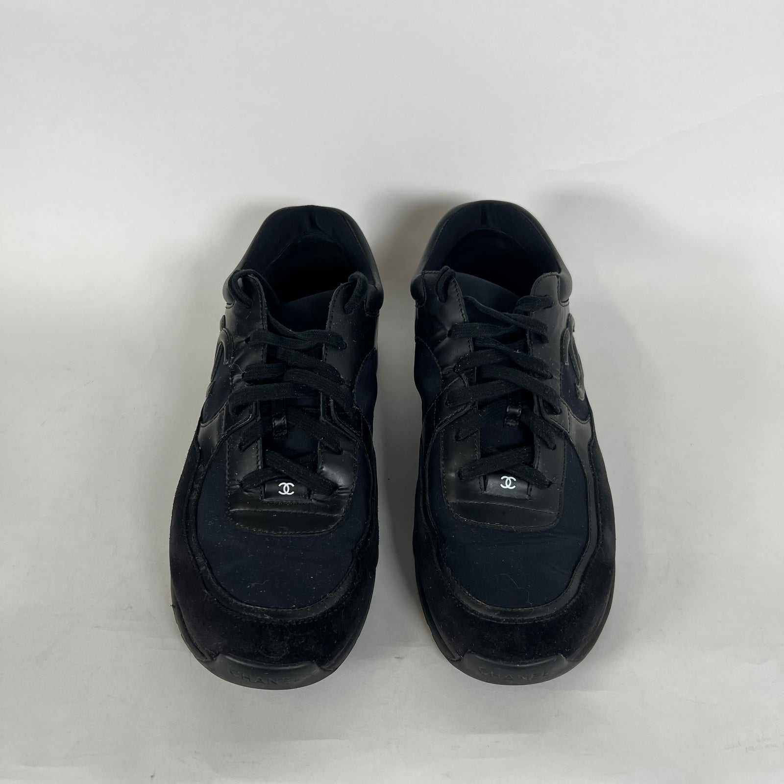 Chanel Black Tennis Trainer Size 44