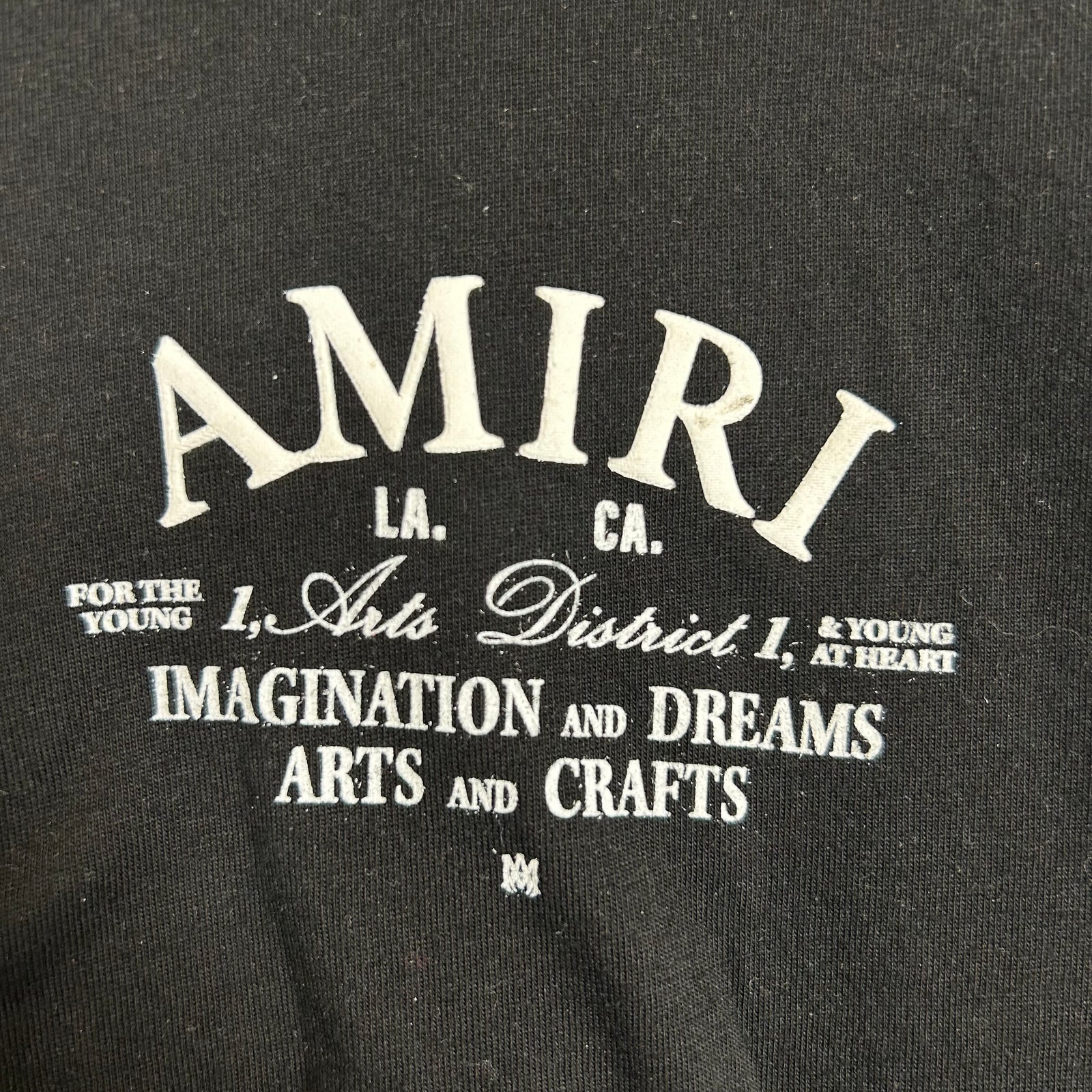 Amiri Black Arts District T-shirt Size L