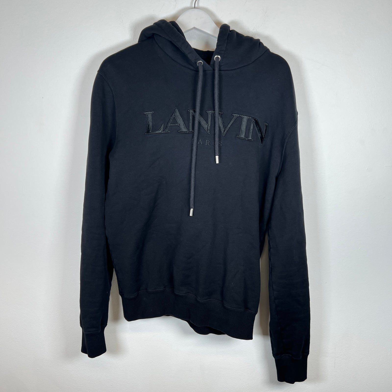 Lanvin Black Logo Hoodie Size M