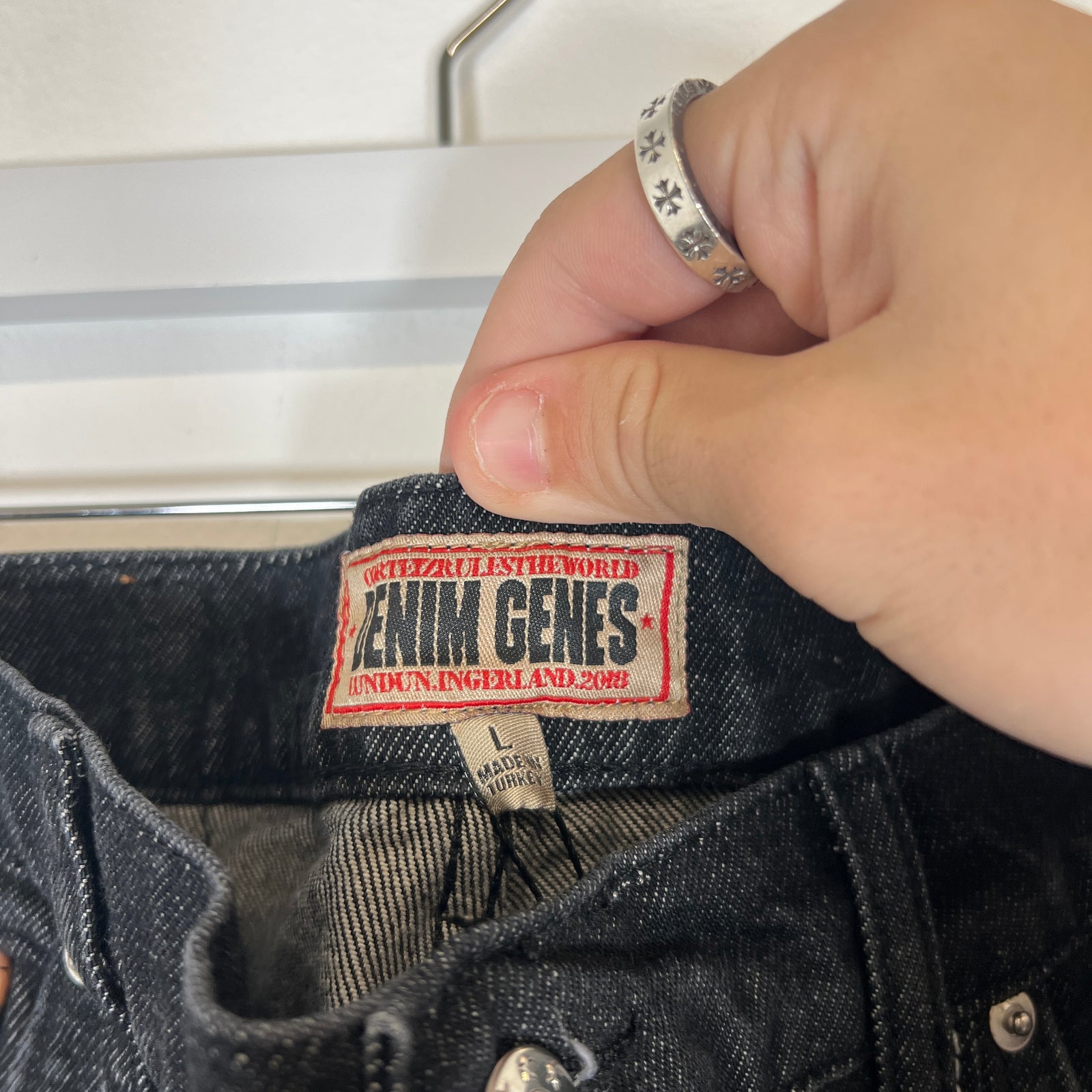 Corteiz Black C-Star Denim Jeans Size 34