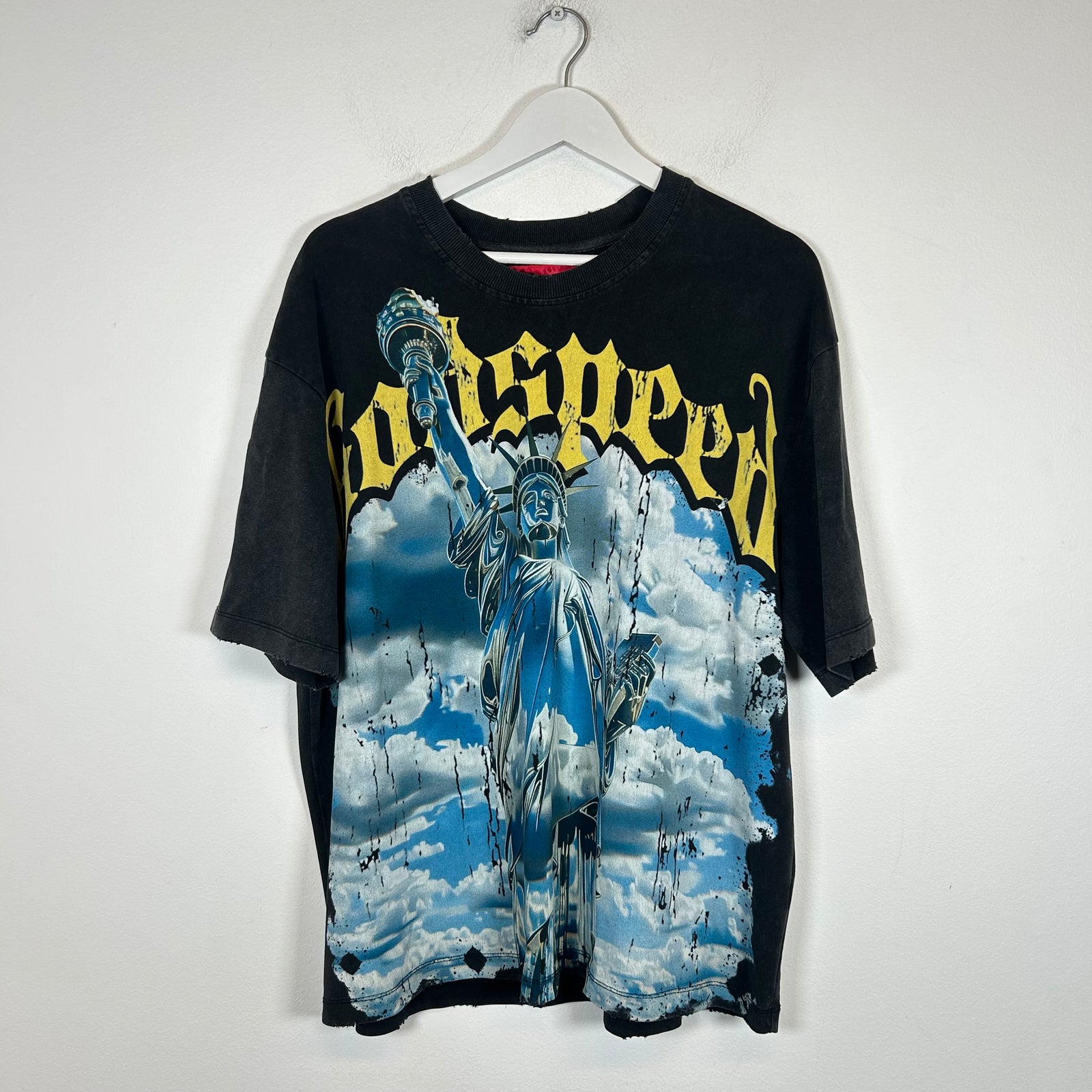 Godspeed Vintage Black 'Chrome Liberty' T-Shirt Size M