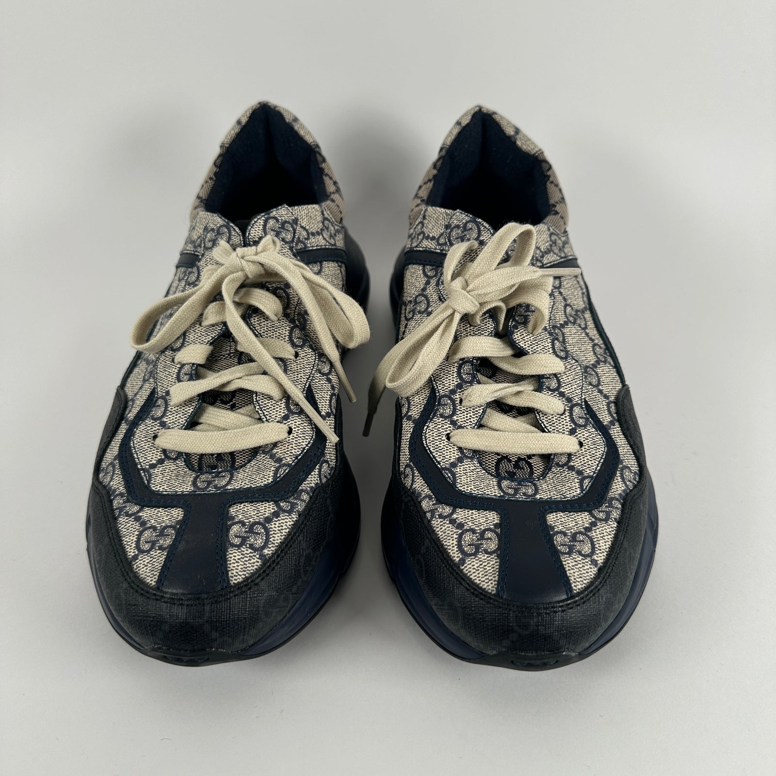 Gucci Navy GG Rython Size 8.5