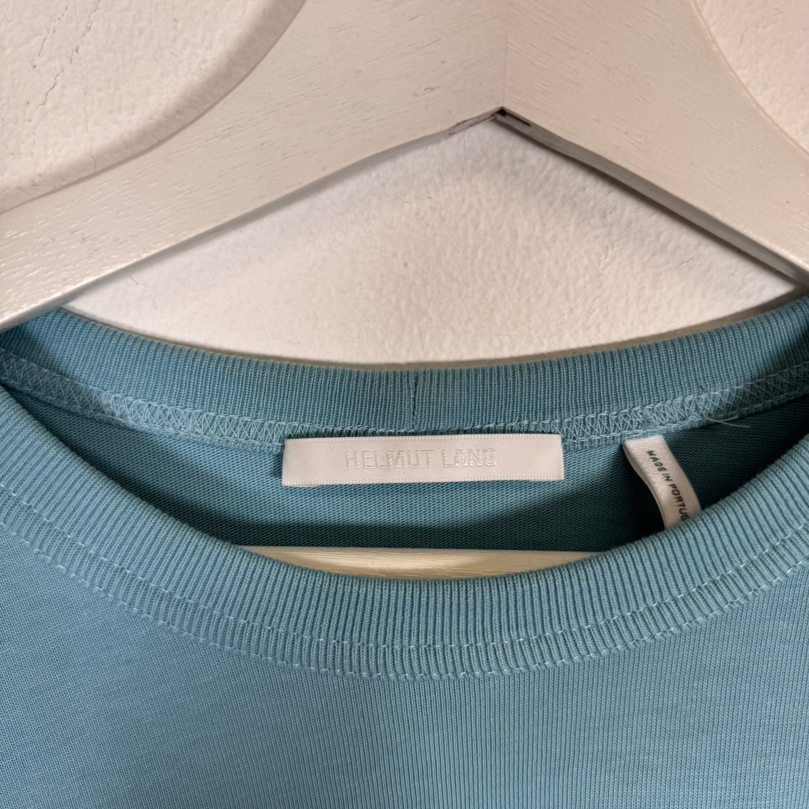 Helmut Lang Light Blue Societas Tee Size L