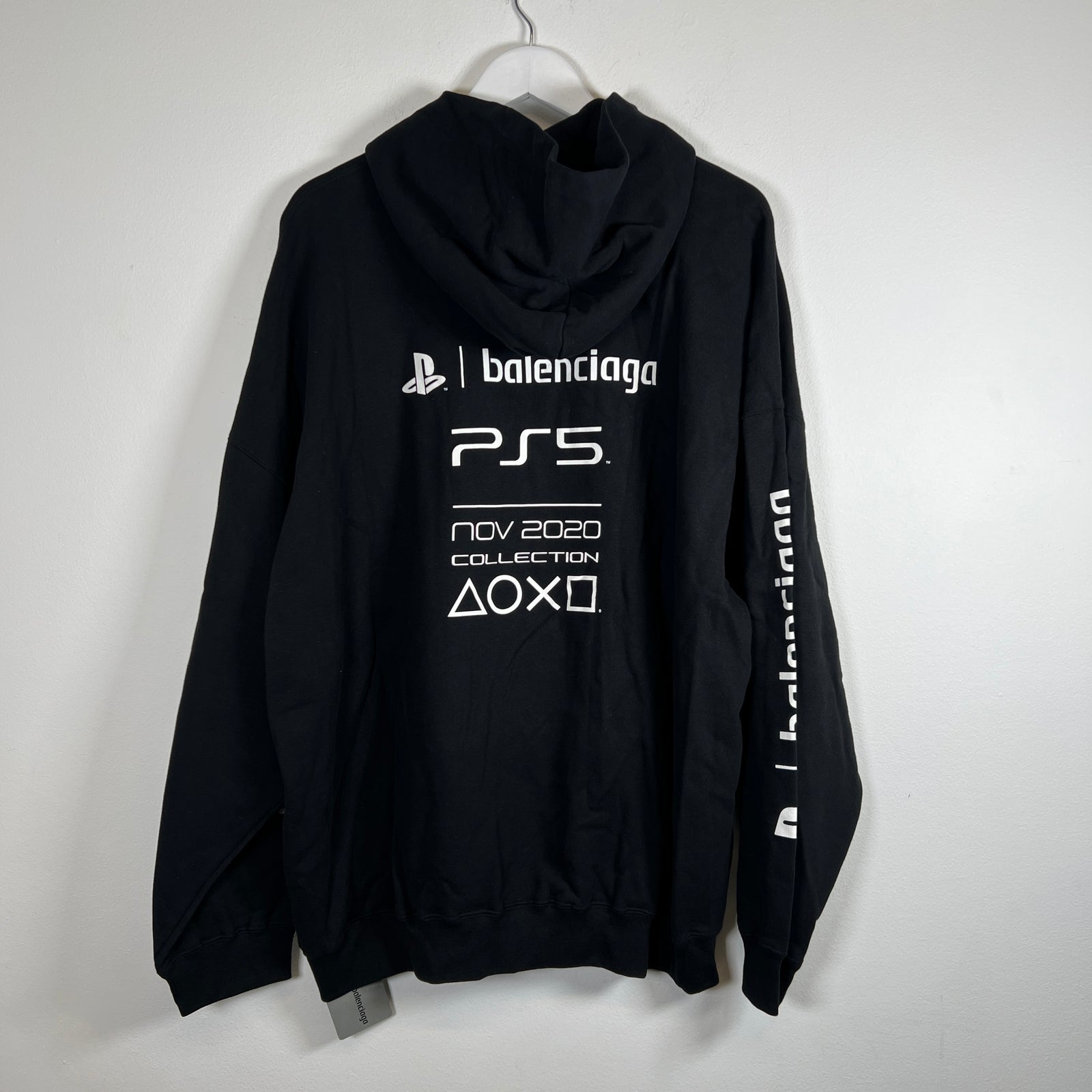 Balenciaga Black PS5 Hoodie Size XS