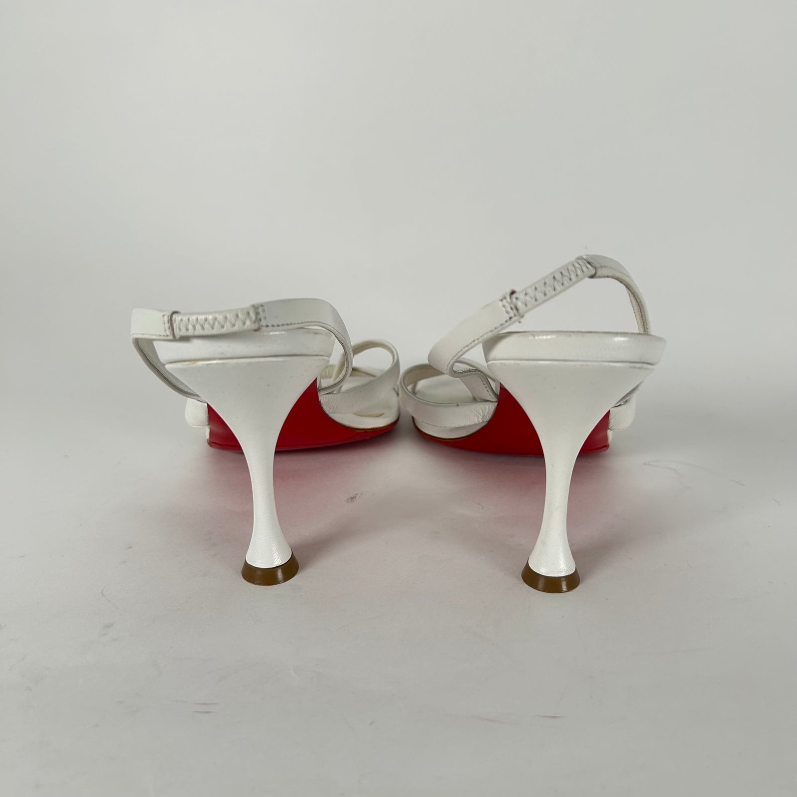 Christian Louboutin Kid Taralita 85 Thong Sandals Size 39.5