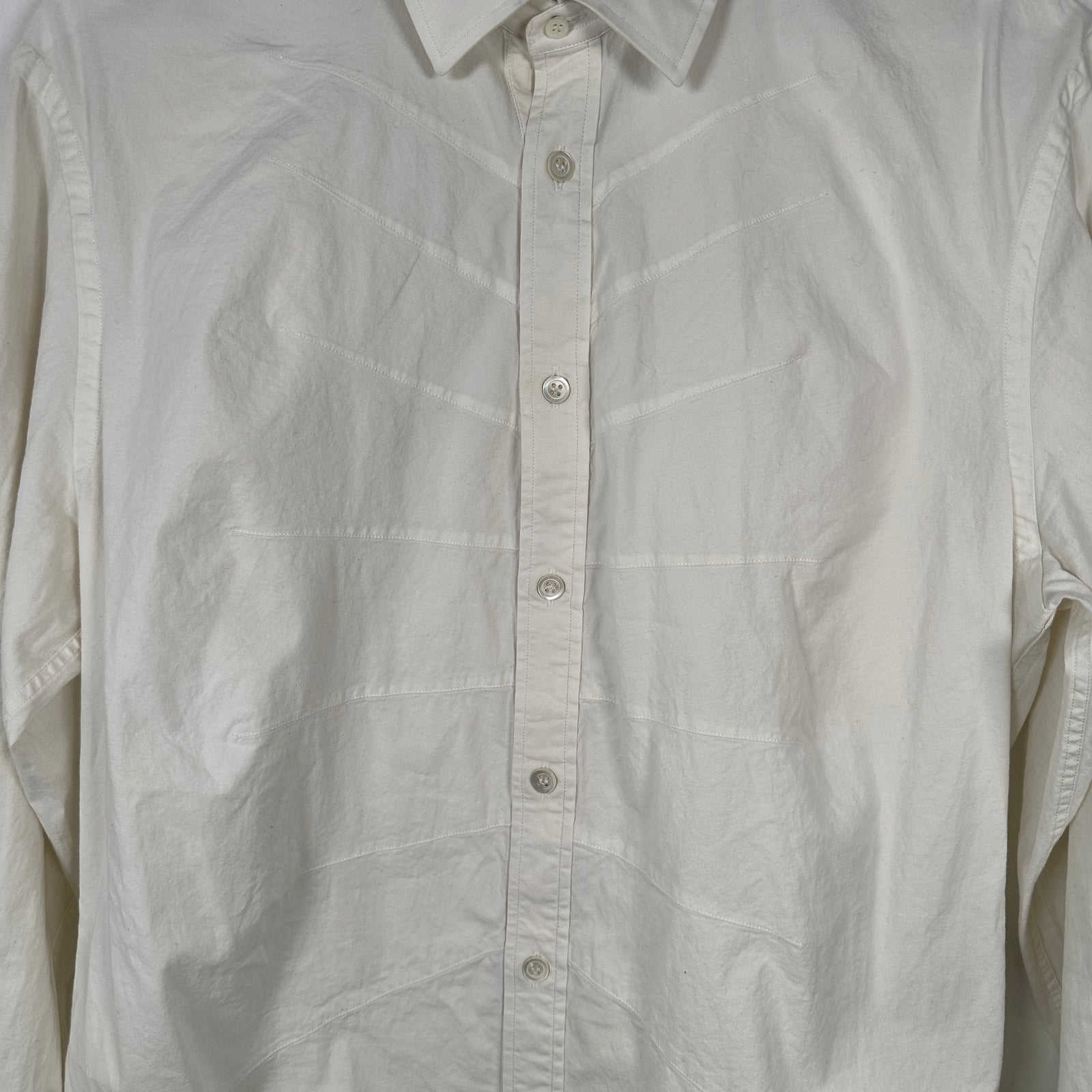 Alexander Mcqueen Casual White Button-Up Shirt Size L