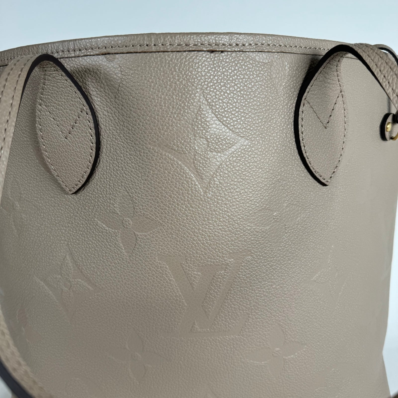 Louis Vuitton Taupe Monogram Empreinte MM Neverfull