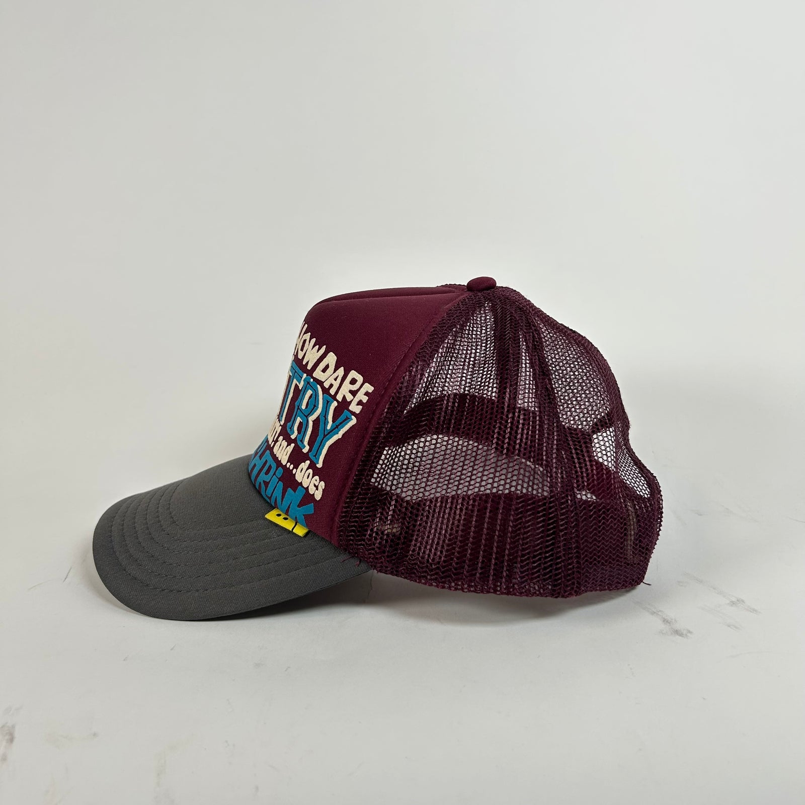 Kapital Burgundy Dirty Shrink Trucker Hat