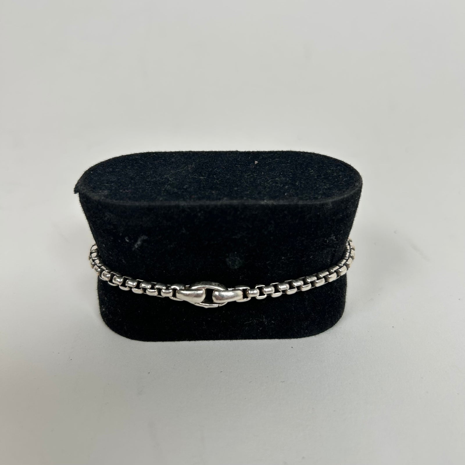 David Yurman Silver Box Bracelet Size 8 In