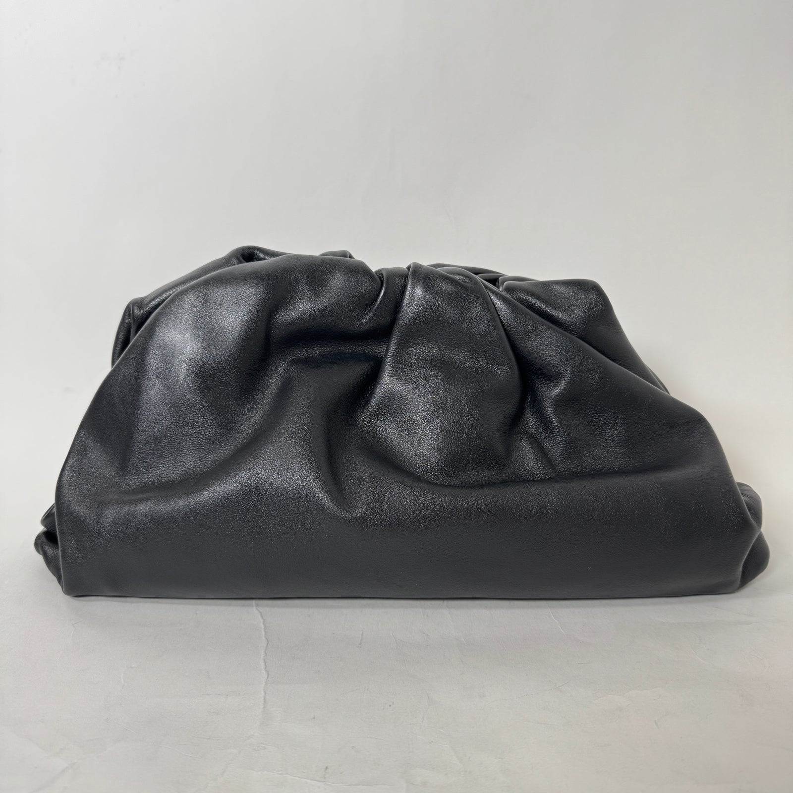 Bottega Veneta Black Calfskin Large Pouch Bag