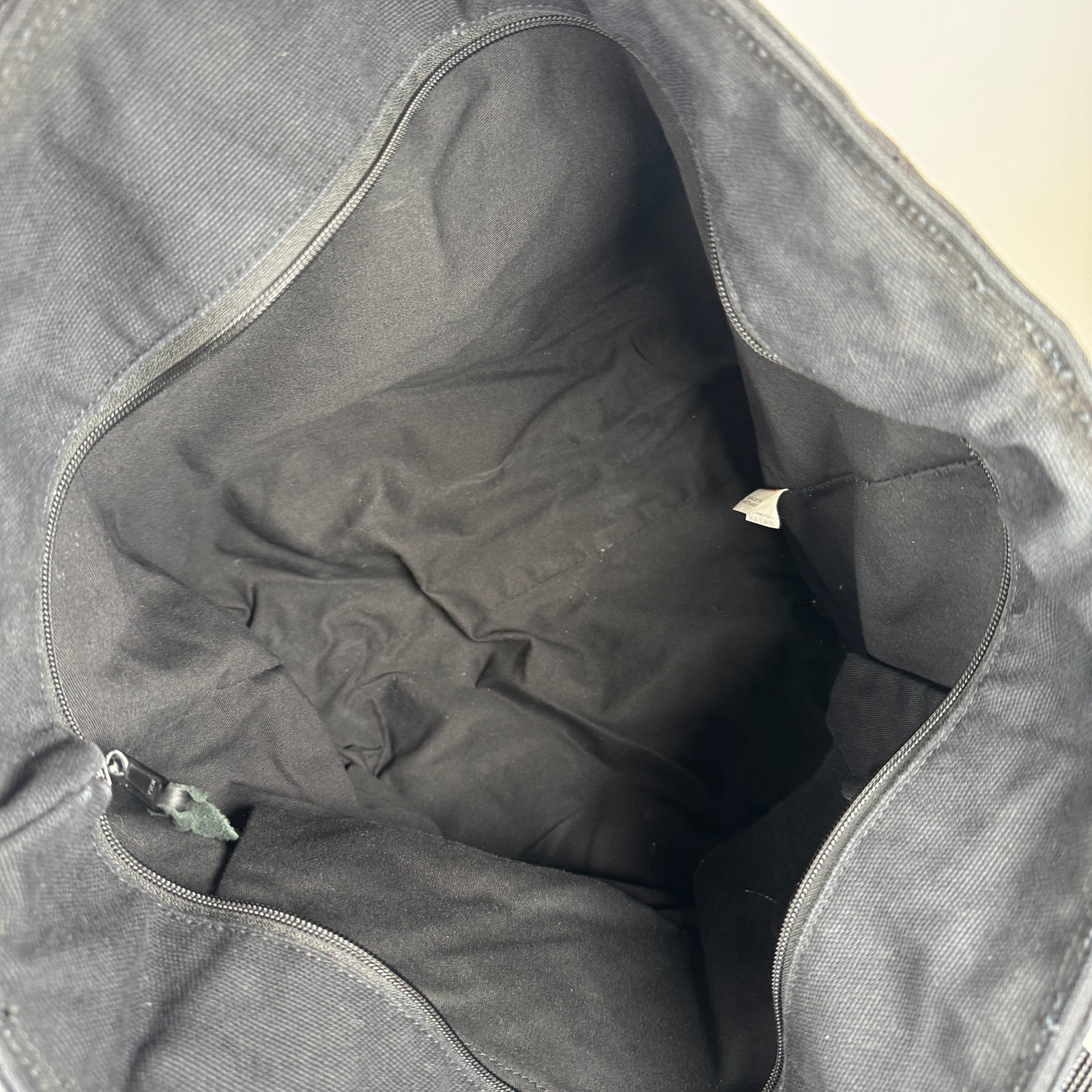 Supreme Black Canvas Tote Bag