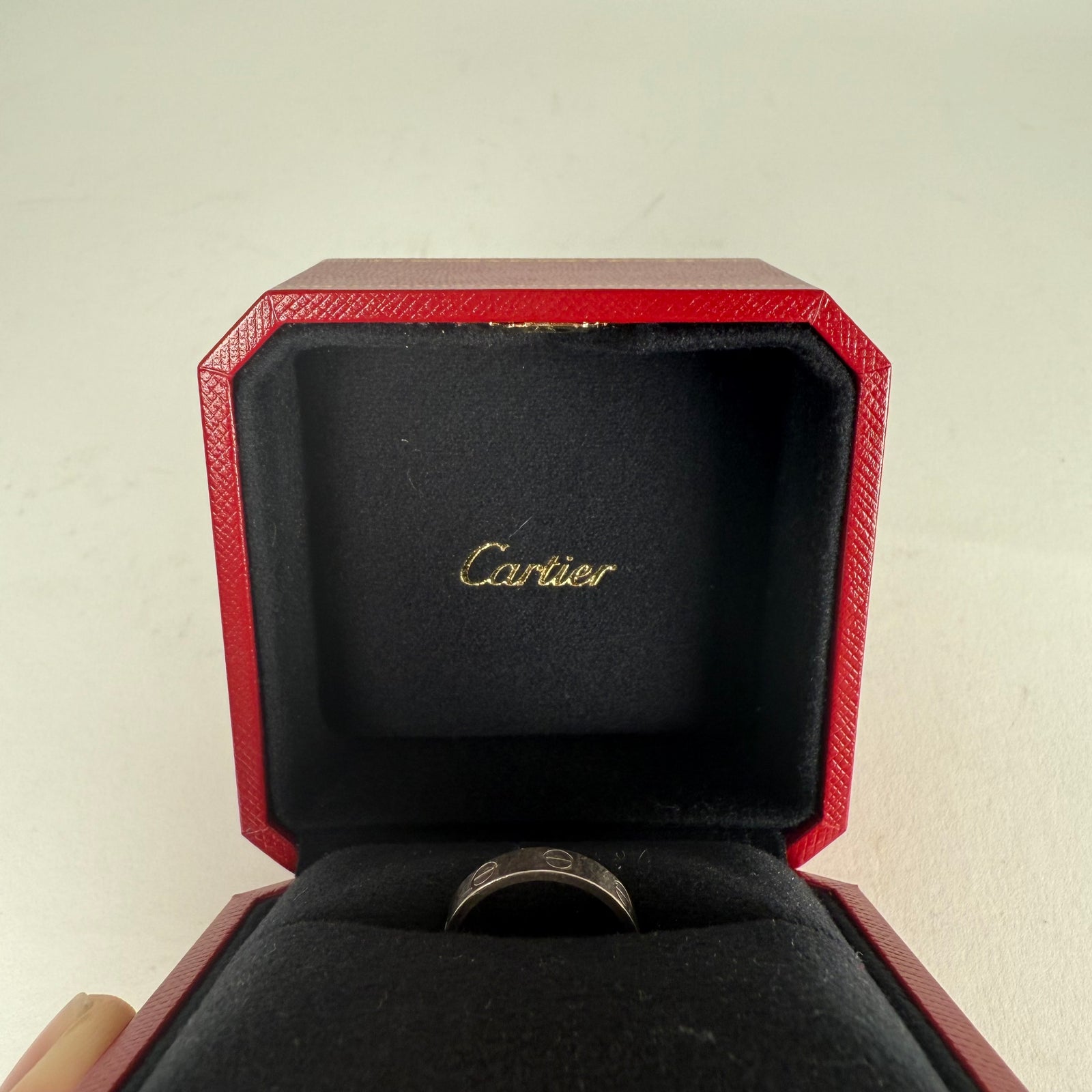 Cartier 18K White Gold Love Ring Size 5.25