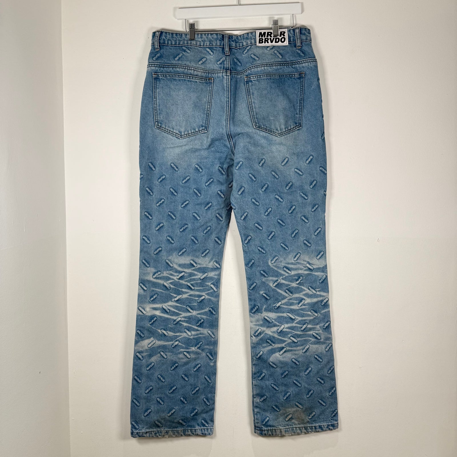 Who Decides War Blue 'Thread Plate' Denim Jeans Size 36