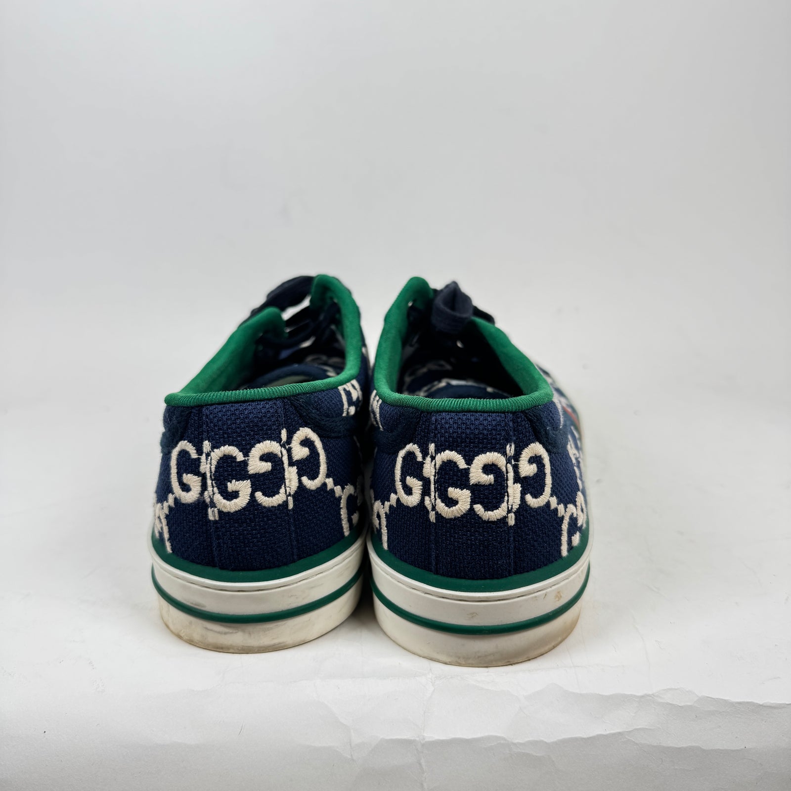Gucci Ink Blue Tennis 1977 Sneaker Size GG 12