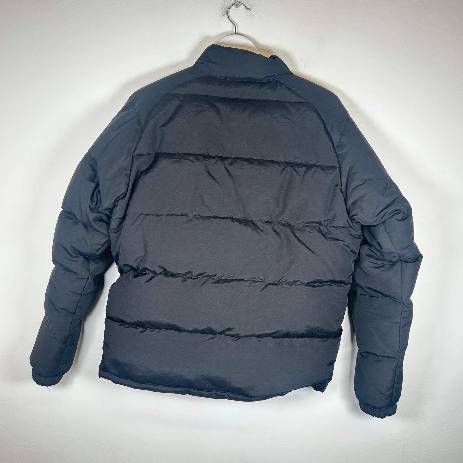 Bape Black Nylon Down Puffer Jacket Size L