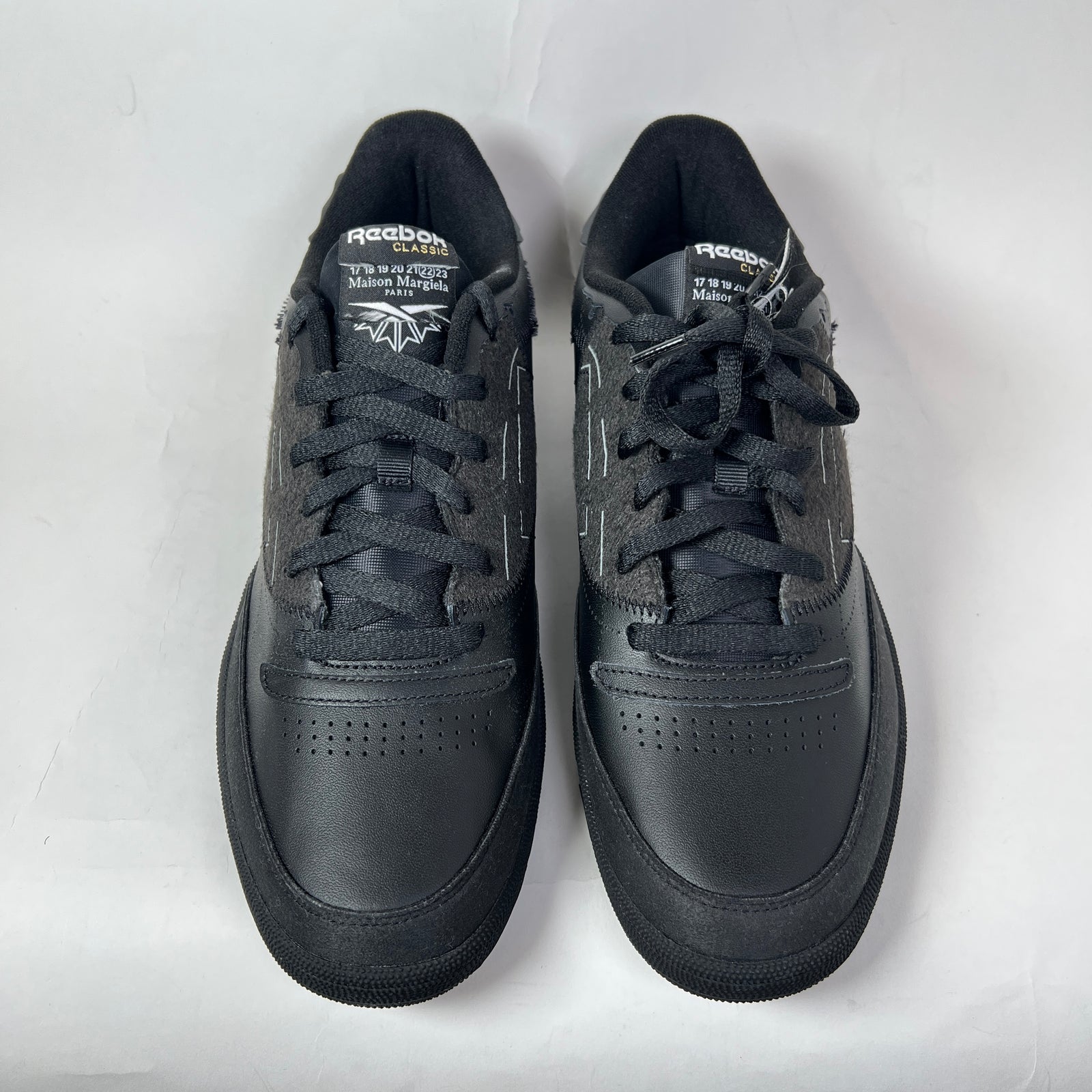 Maison Margiela x Reebok Black Club-C Sneaker Size 12