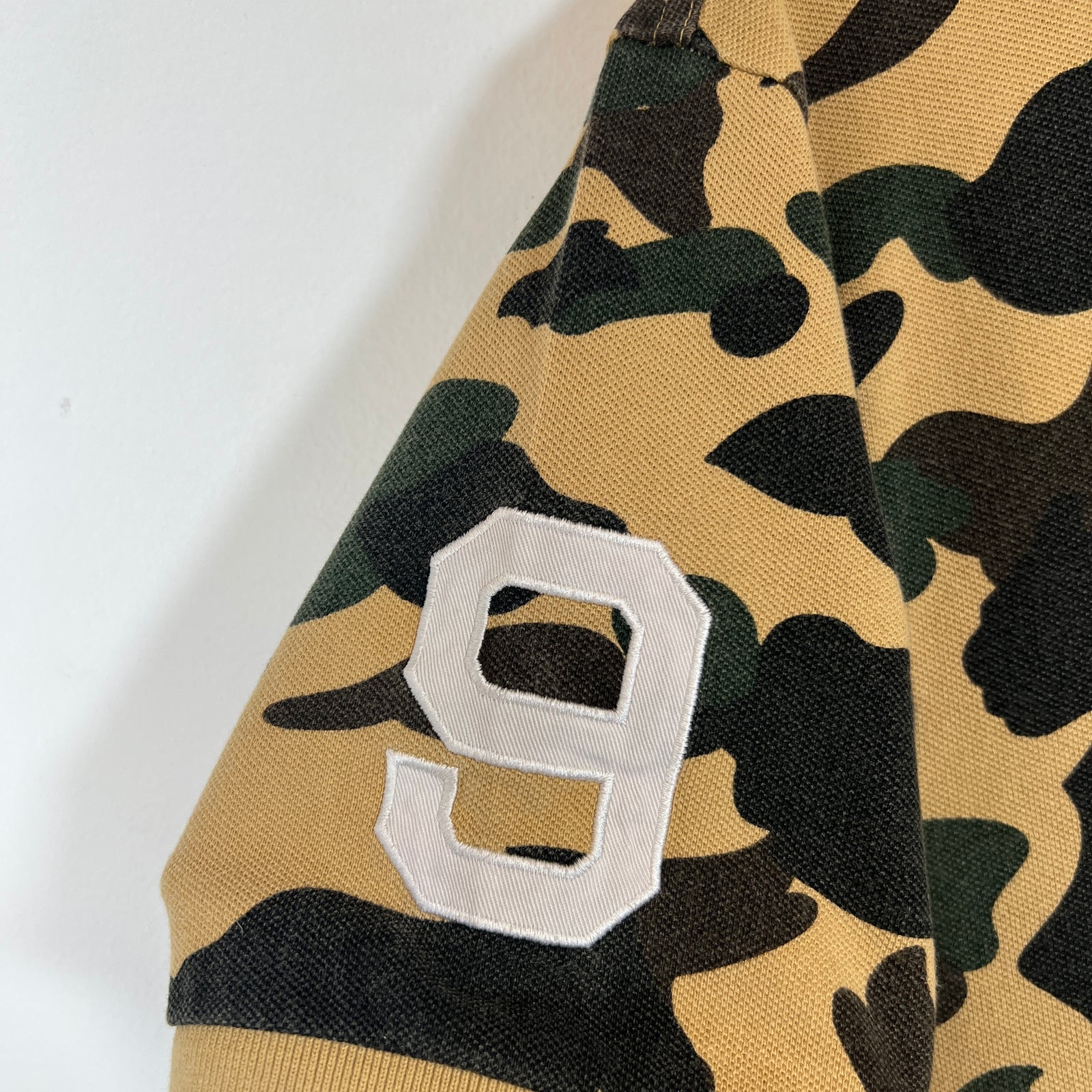 Bape Camo Ape Head Polo Shirt Size L