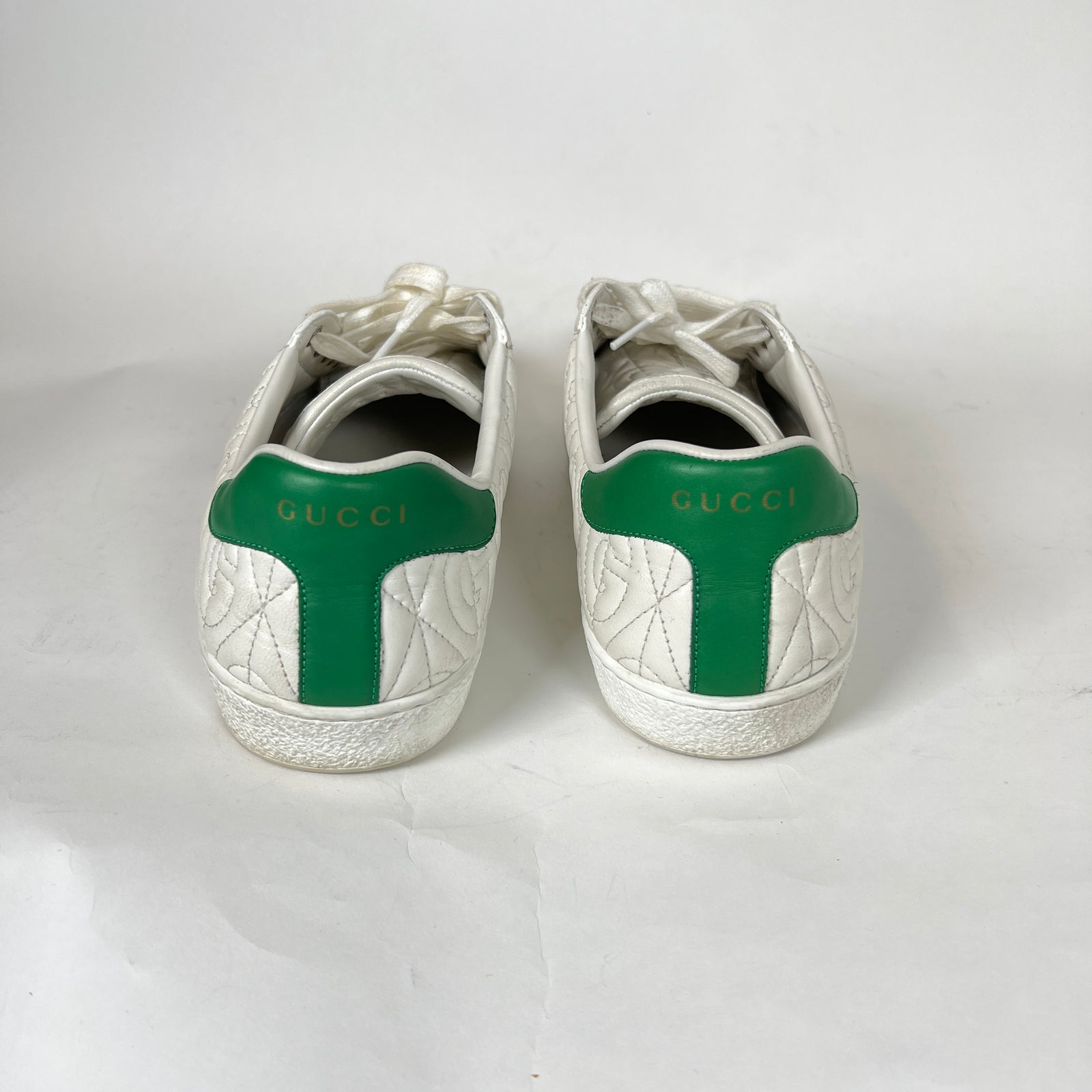 Gucci Green Ace Rhombus Sneaker Size 9