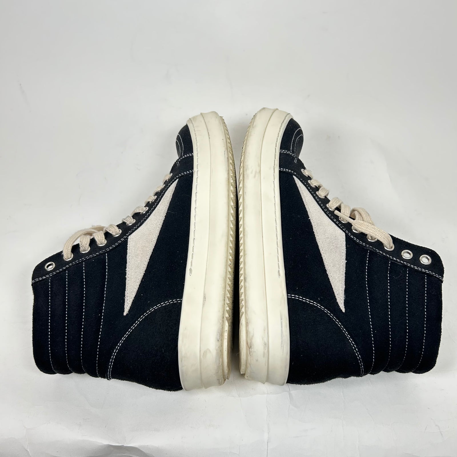 Rick Owens Drkshdw Black/Milk Vintage High Sneaker Size 41