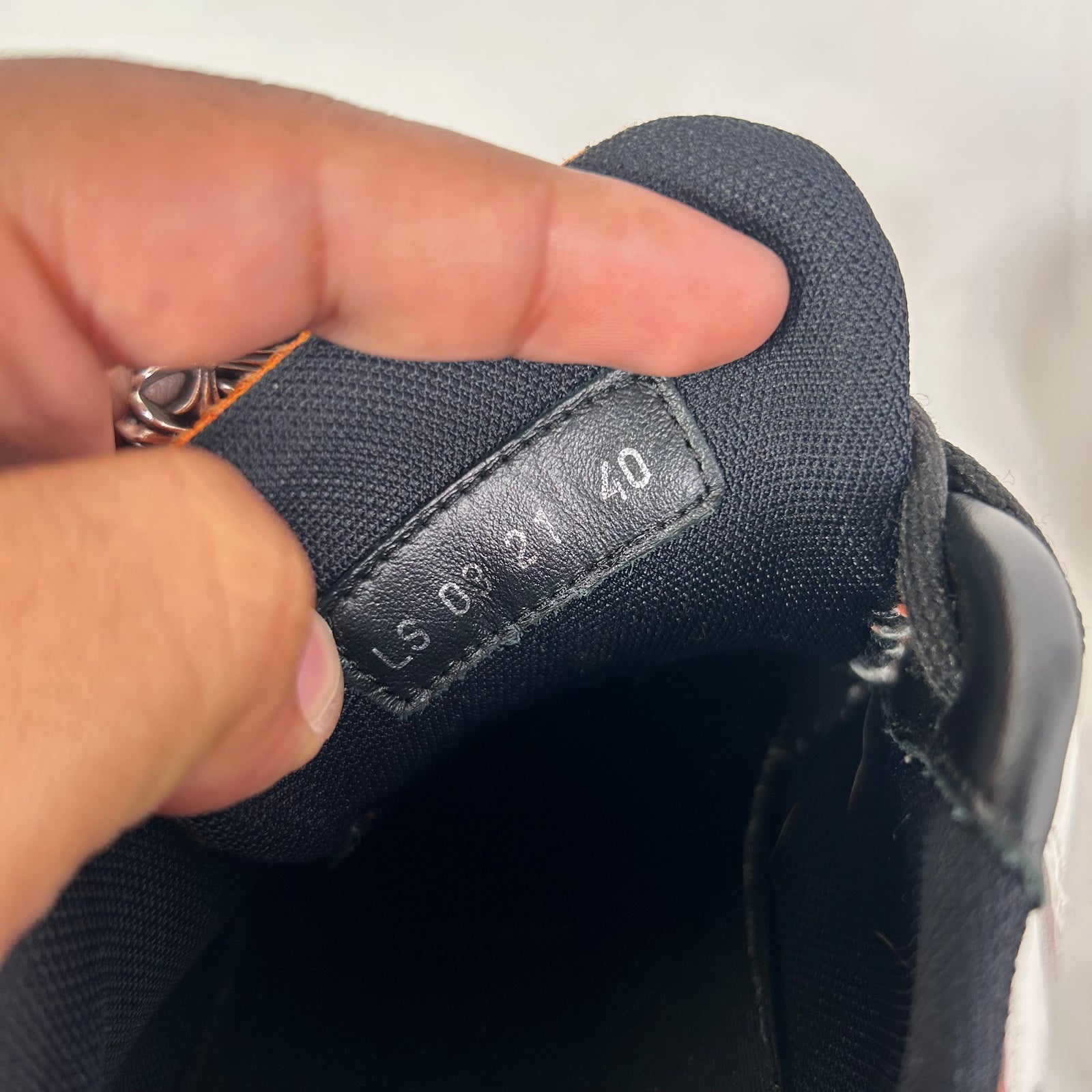 Dior B22 Orange/White Sneaker Size 40