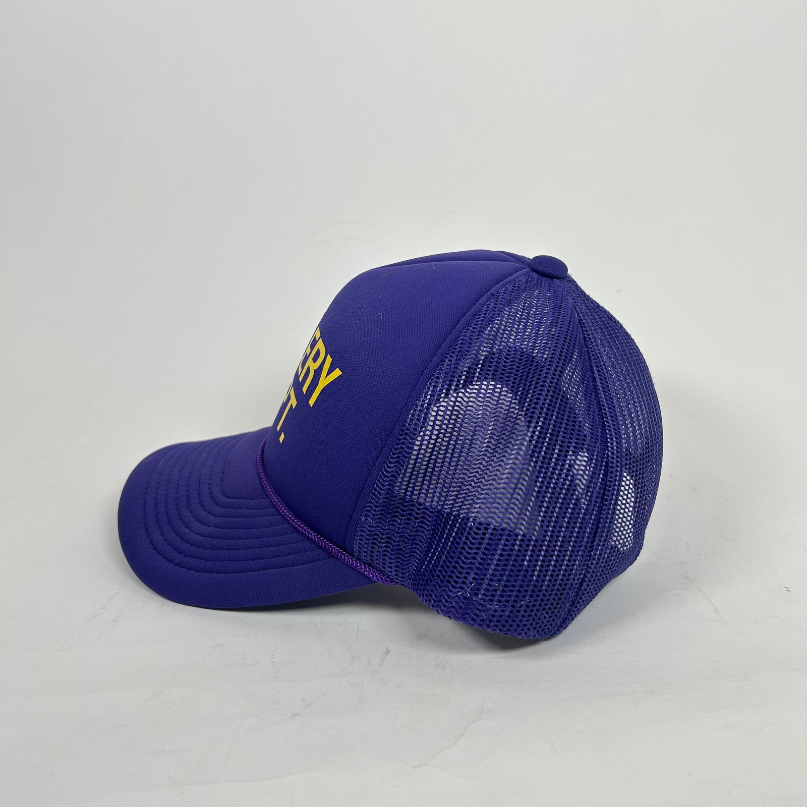Gallery Dept Purple/Yellow Logo Trucker Hat