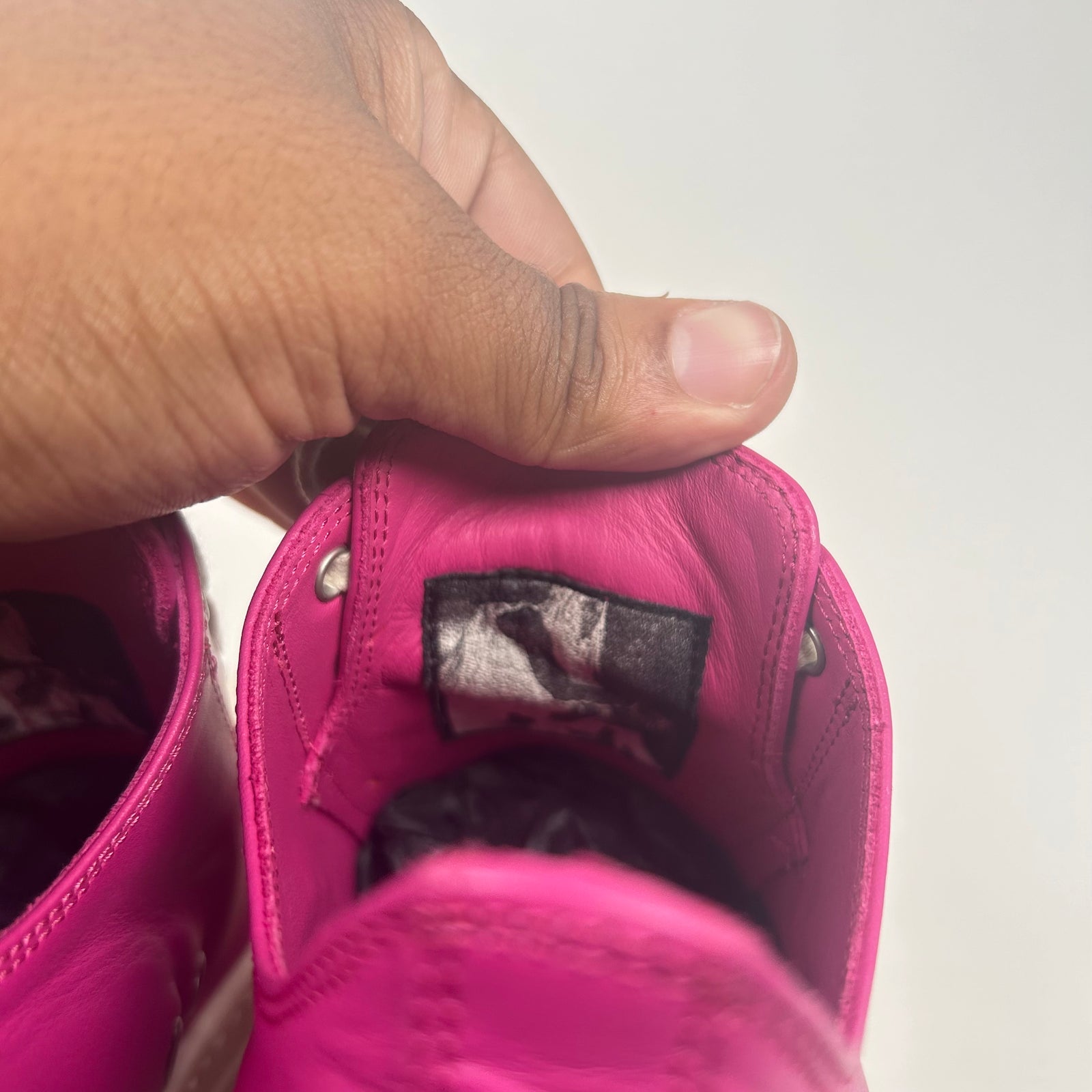 Rick Owens Pink Leather Low Top Ramones Size 36