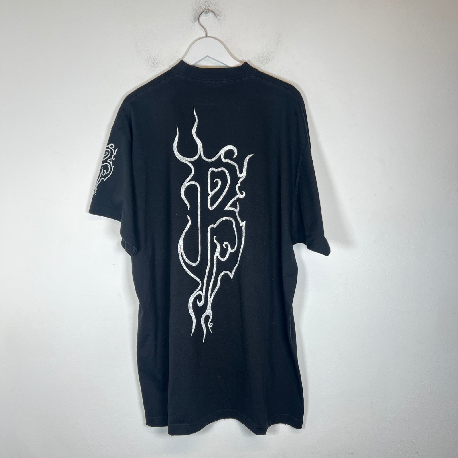 Balenciaga Black Darkwave Logo T-Shirt Size XXL