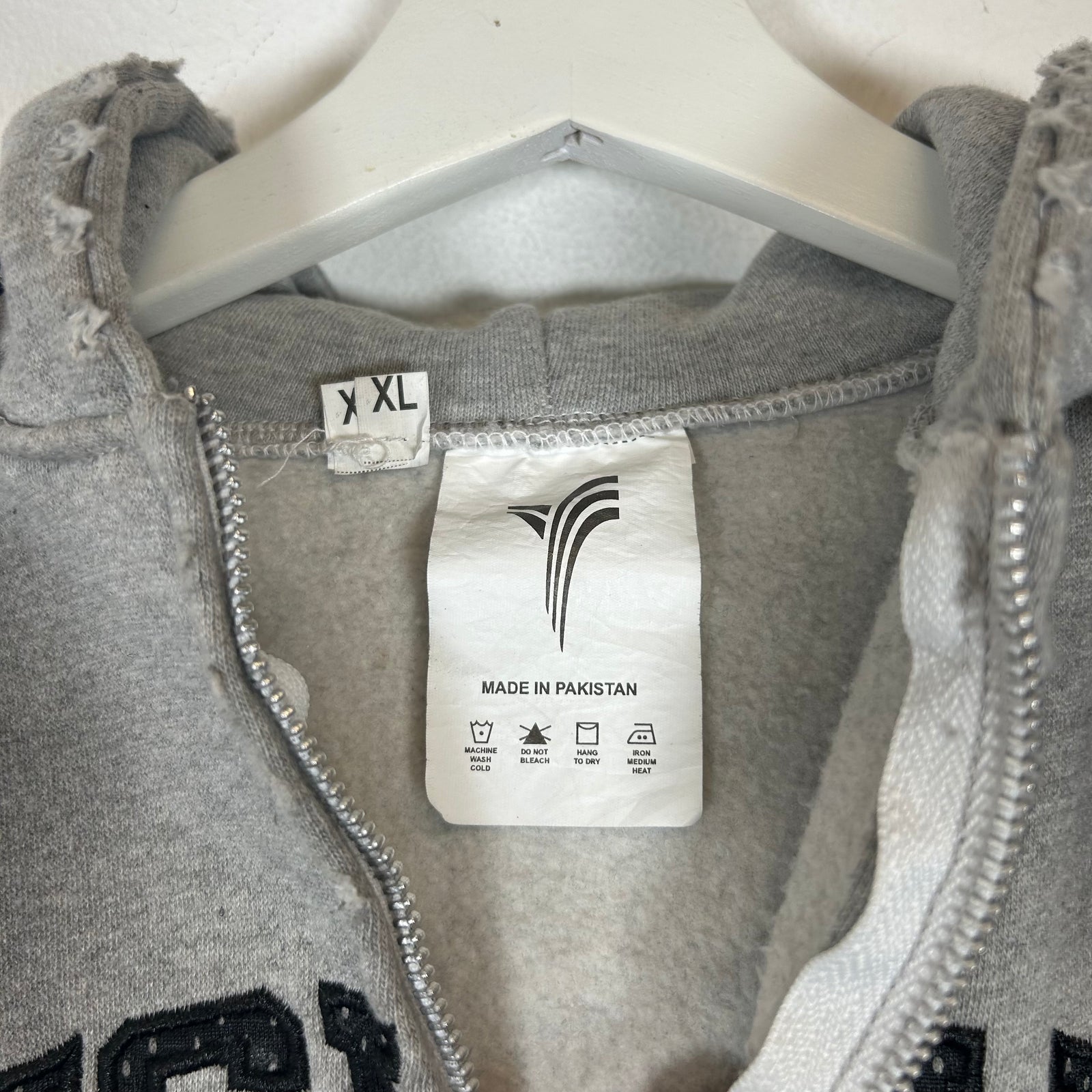 Yori YSFW Grey Zip Up Hoodie Size XS