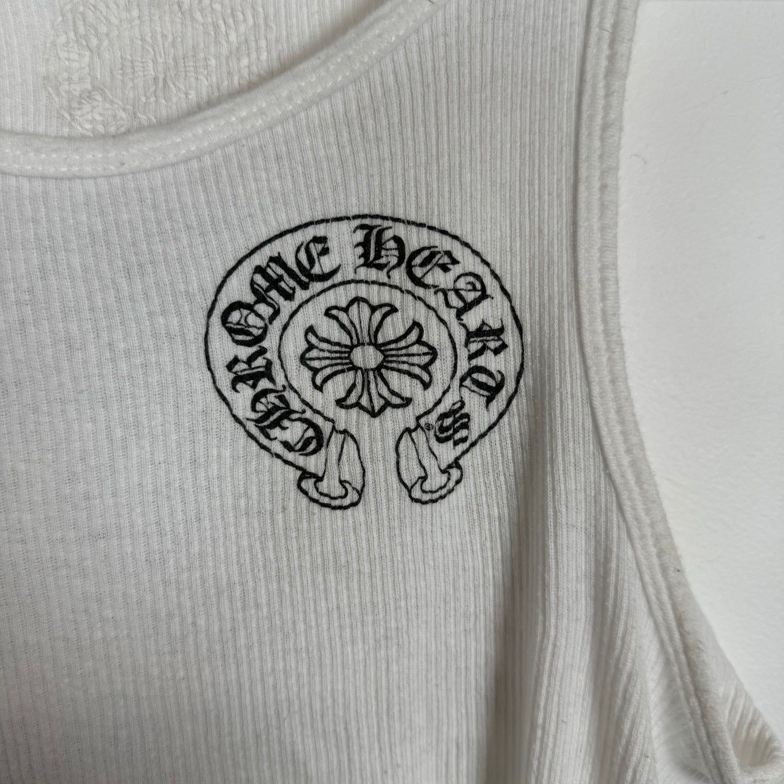 Chrome Hearts Horseshoe Ribbed Tank Top