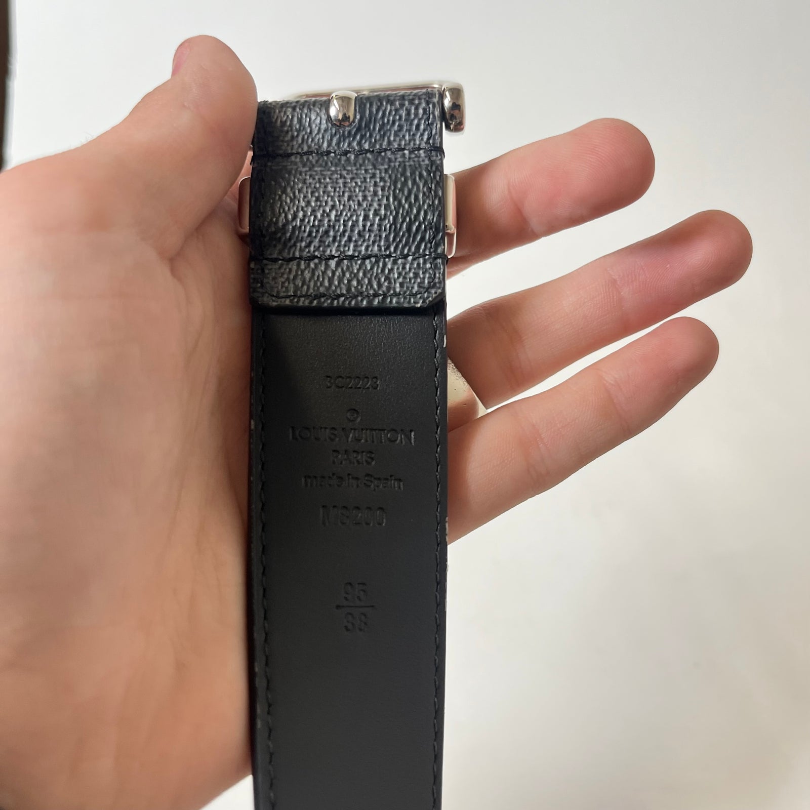 Louis Vuitton Damier Graphite Belt