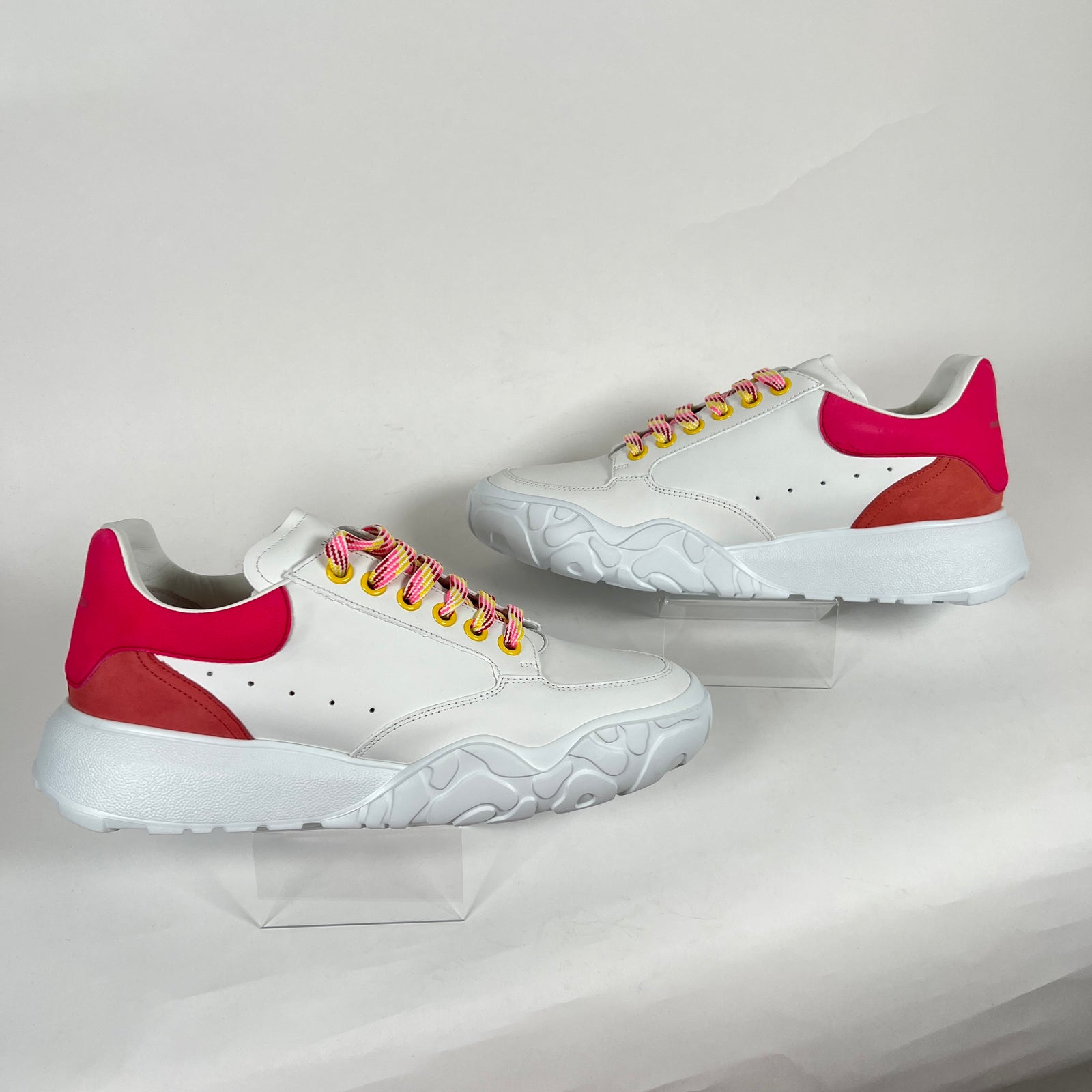 Alexander Mcqueen New Court Sneaker W/Pink Size 41
