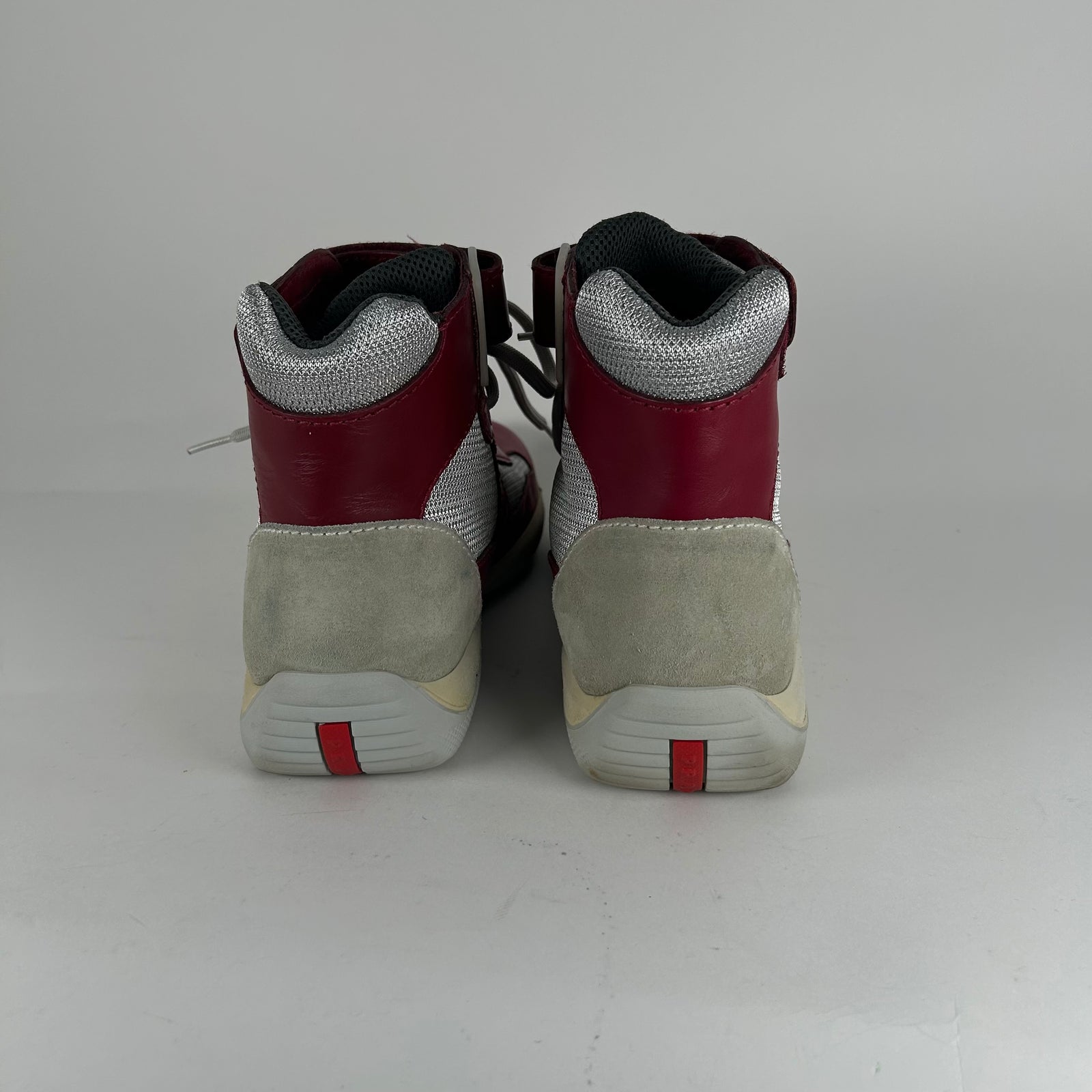 Prada America's Cup Burgundy Sneakers Size 9.5