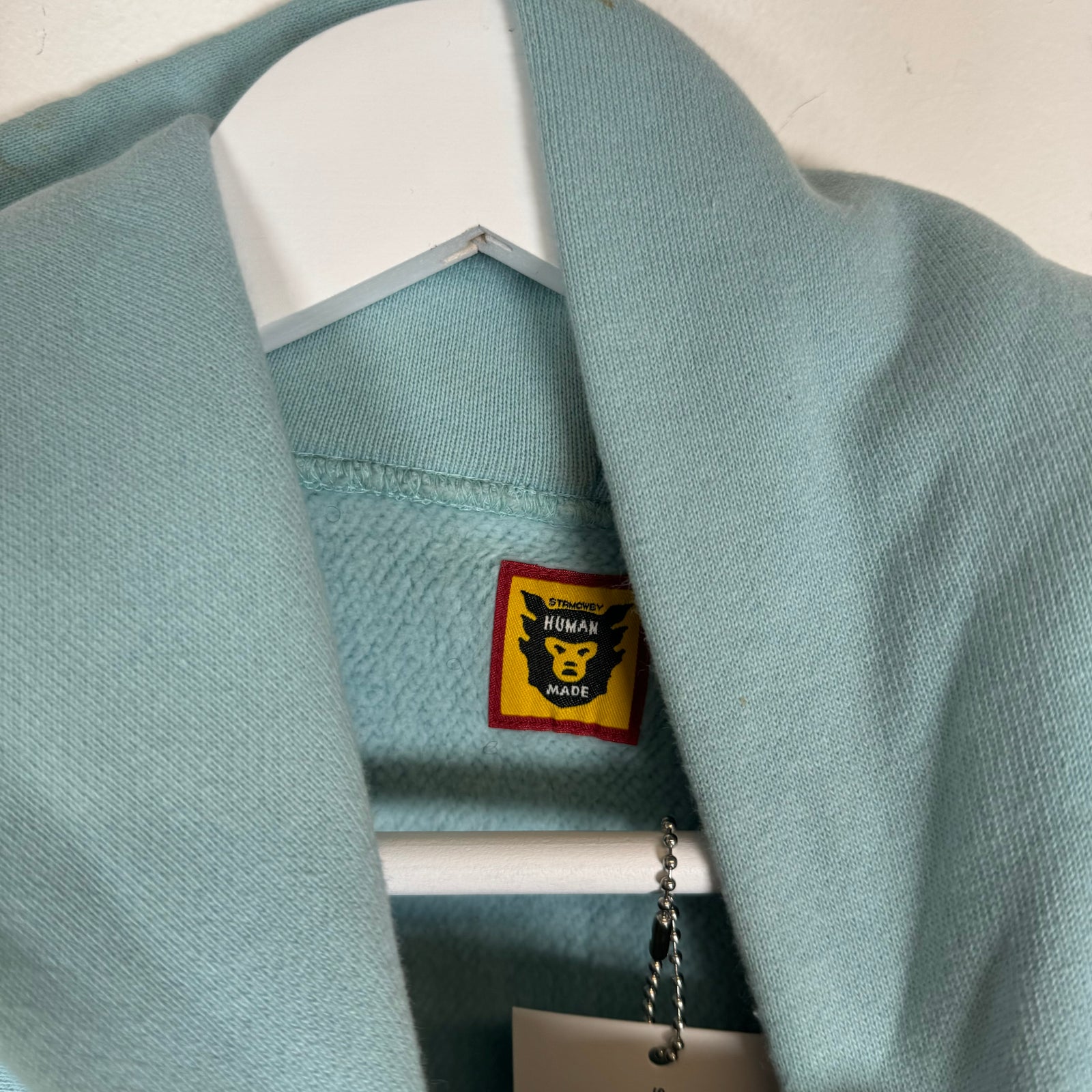 Human Made Light Blue Pizza Hoodie Size L