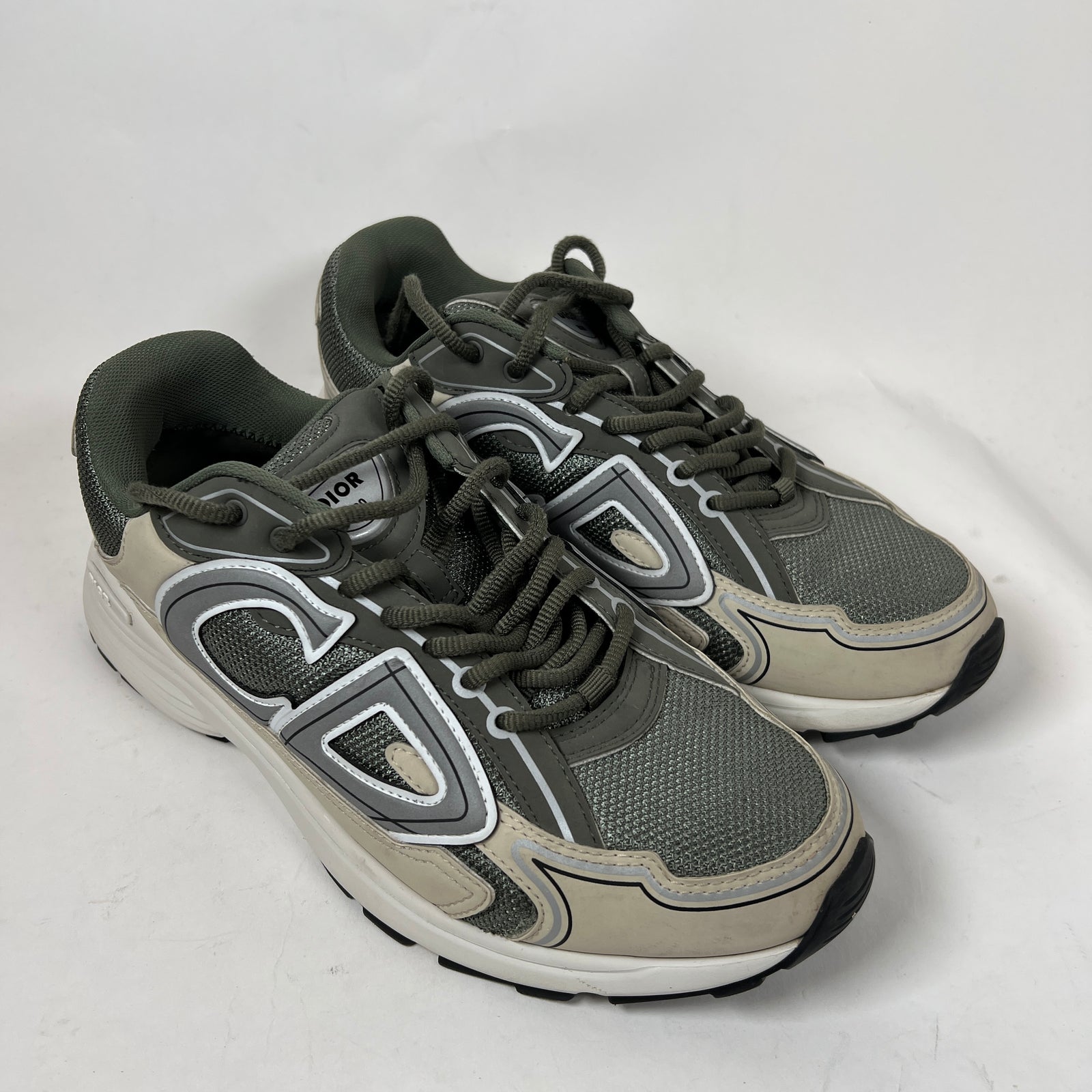 Dior B30 Olive/Cream Sneaker Size 42