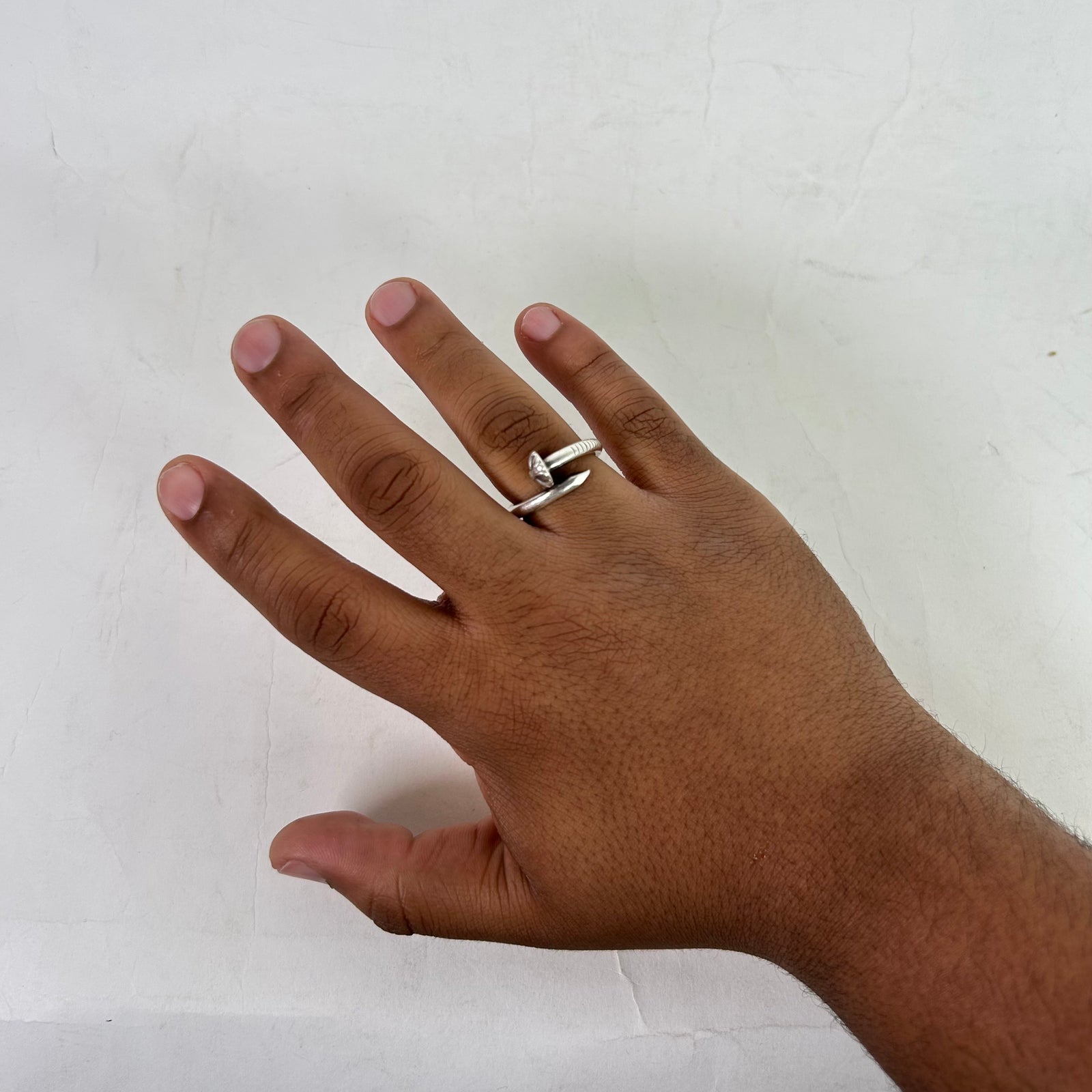 Chrome Hearts Silver .925 Cross Nail Ring Size 9.5