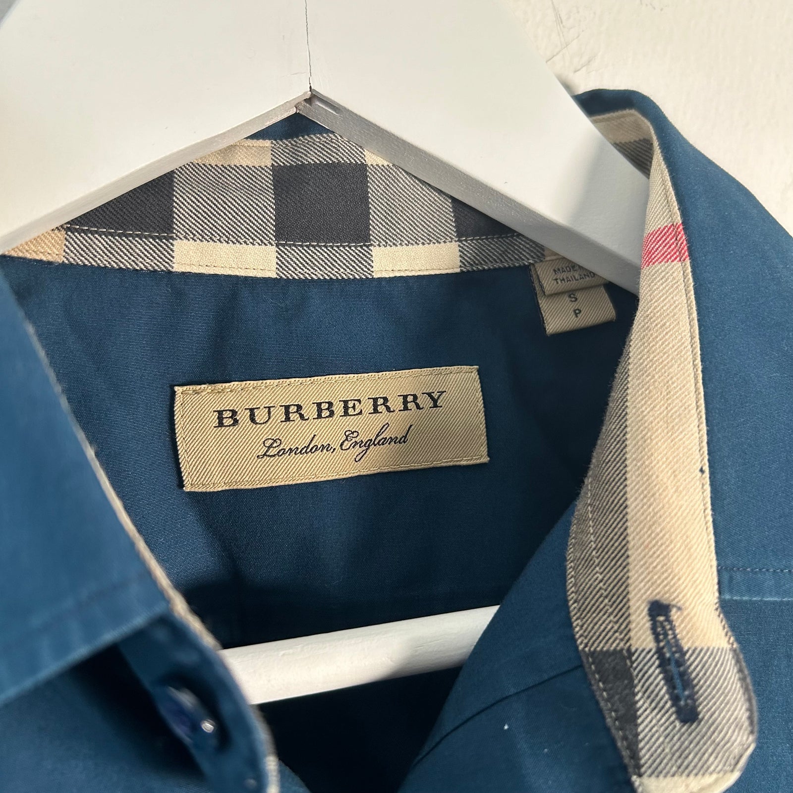 Burberry Blue Button Up Shirt Size S