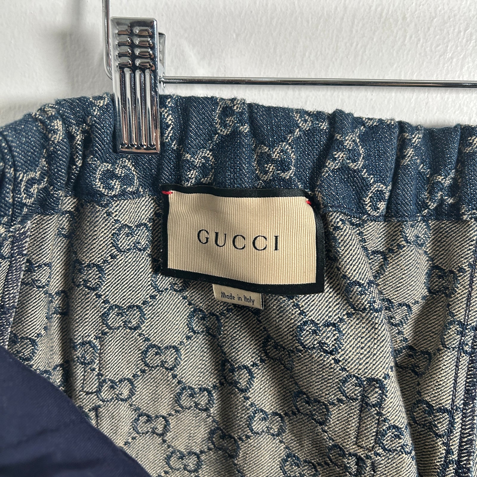 Gucci Denim Monogram Short Size L