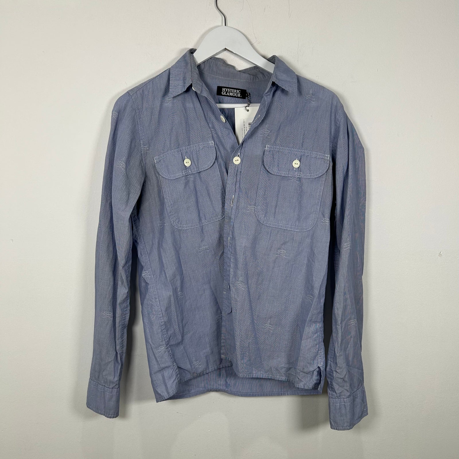 Hysteric Glamour Skull Button Up Shirt Size S